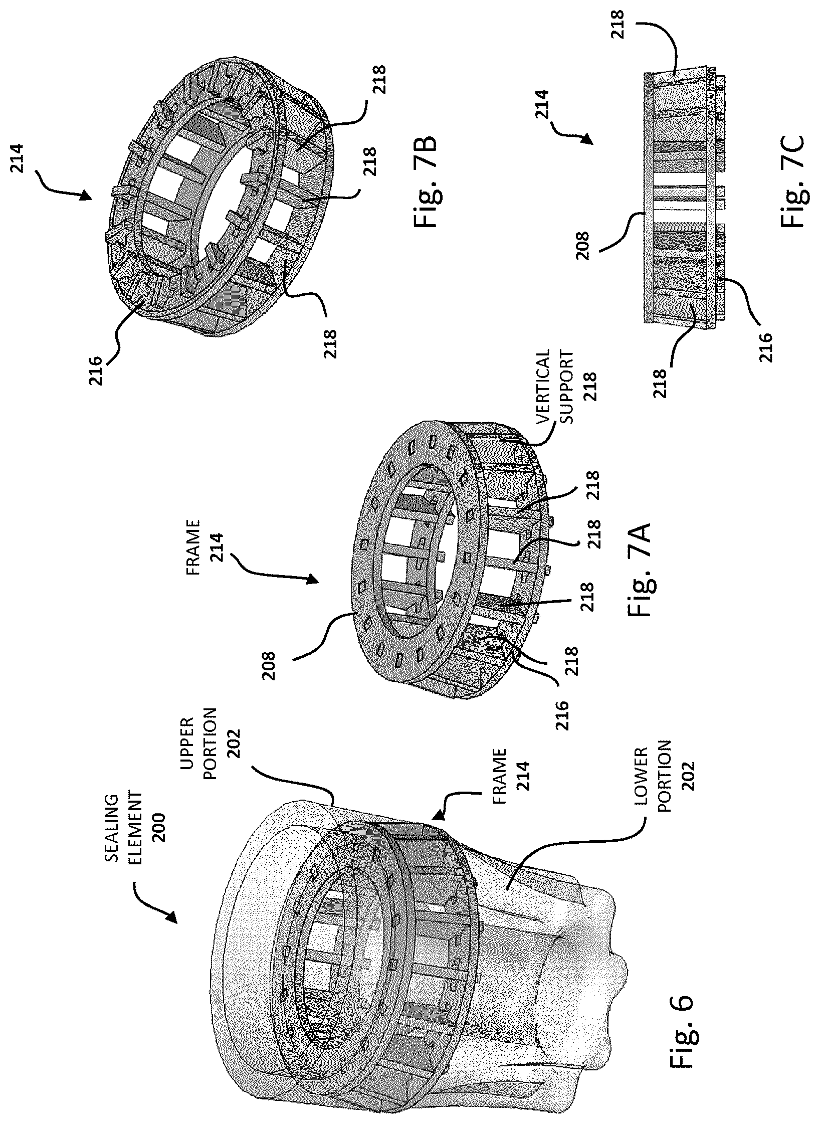 Patent US12092217 Figure 7 – Sealing element and assembly