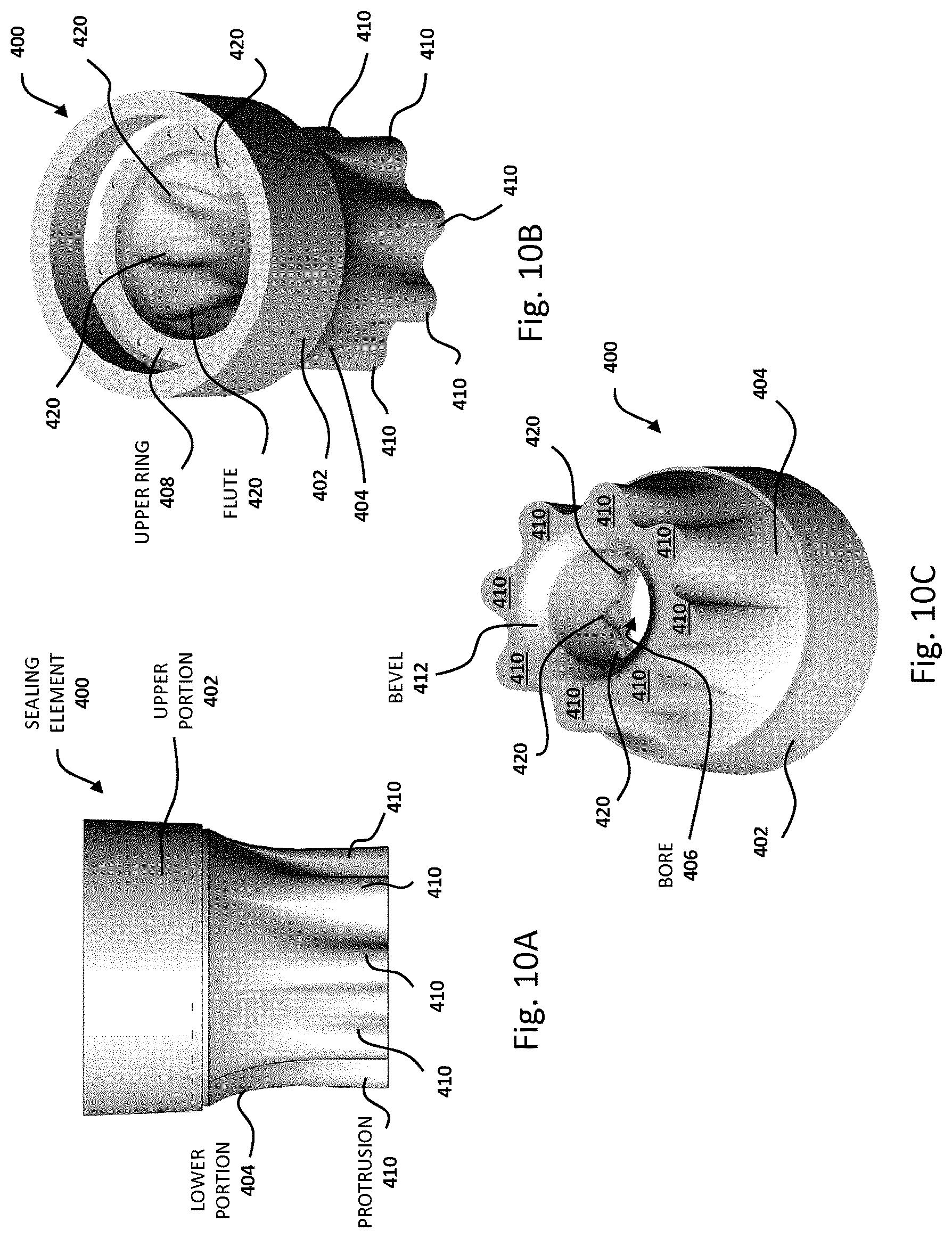 Patent US12092217 Figure 9 – Sealing element and assembly