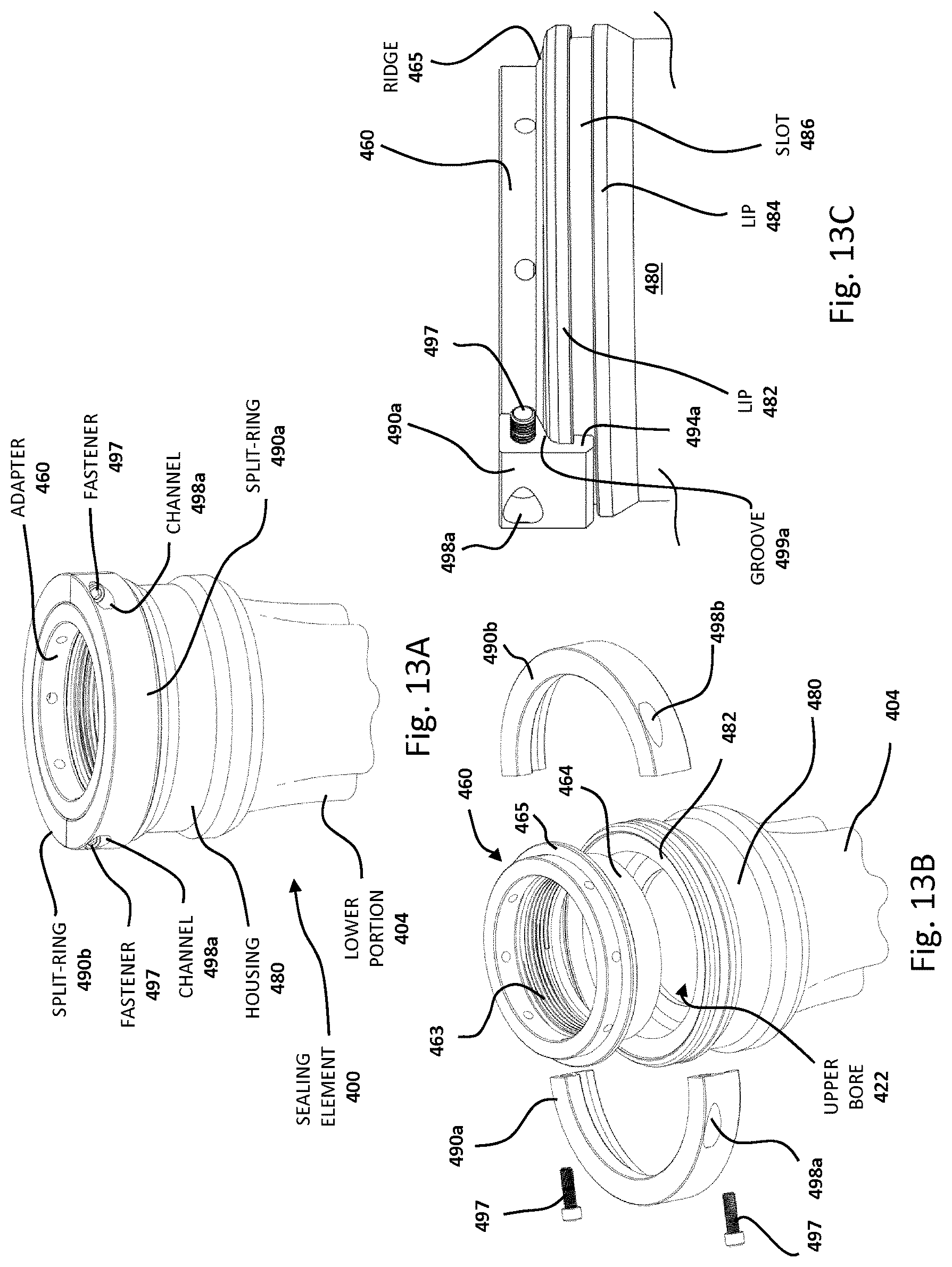 Patent US12092217 Figure 12 – Sealing element and assembly