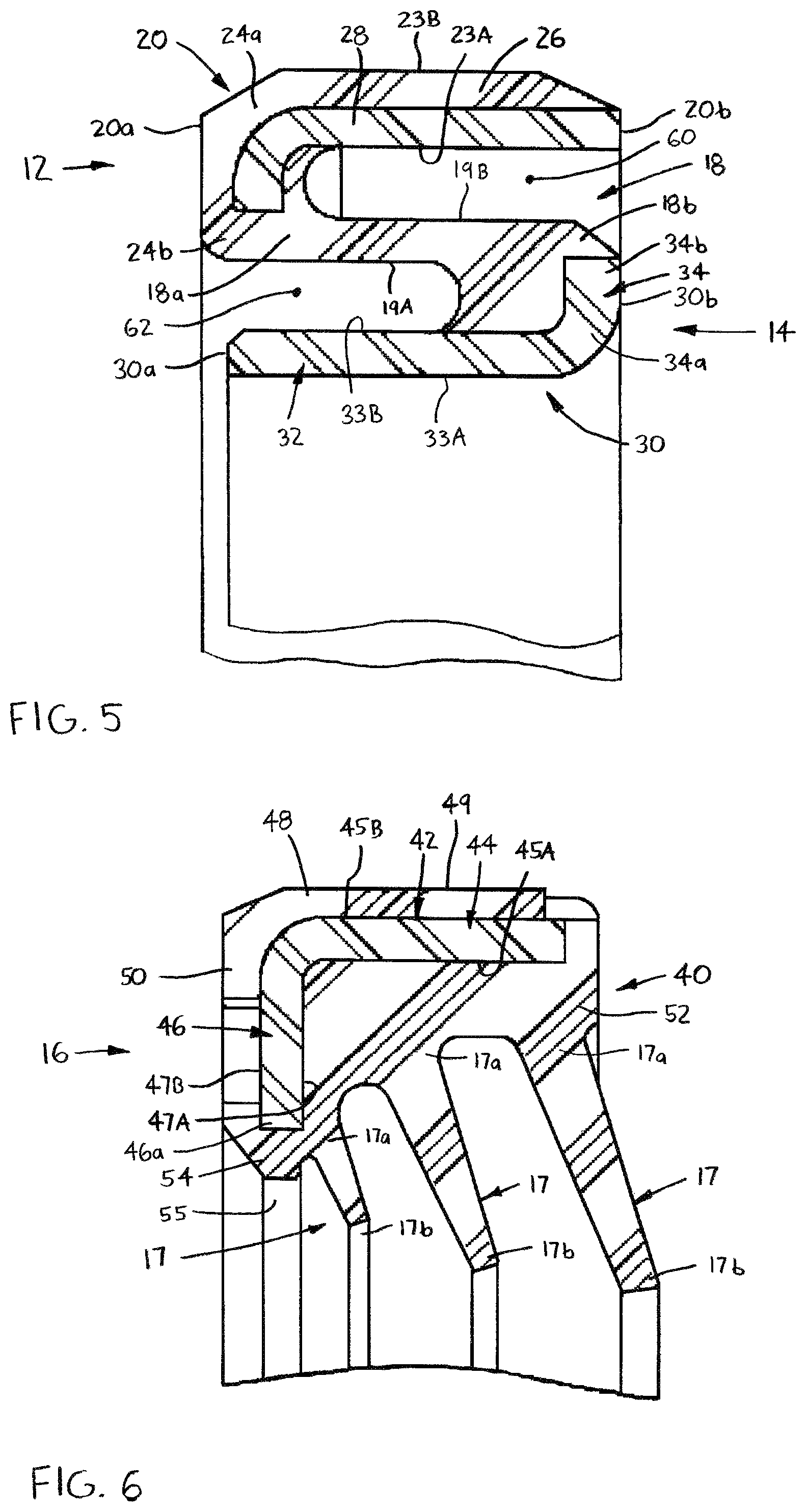 Patent US12092218 Figure 5 – Seal assembly with deflectable coupler for centering a sealing member