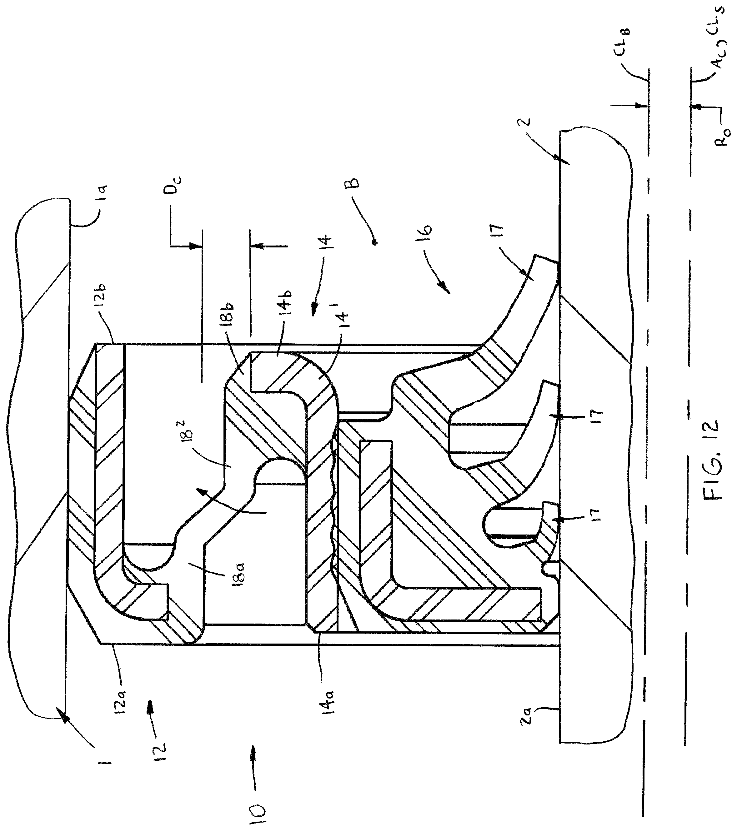Patent US12092218 Figure 10 – Seal assembly with deflectable coupler for centering a sealing member