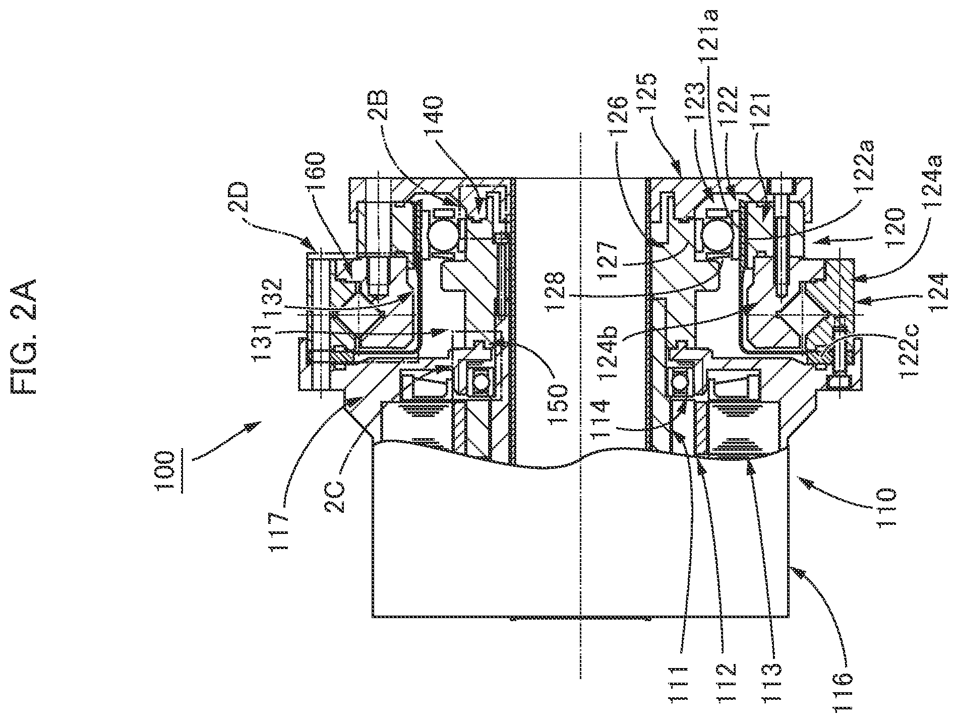 Patent US12092221 Figure 5 – Lubricant sealing structure, strain wave gearing, and actuator