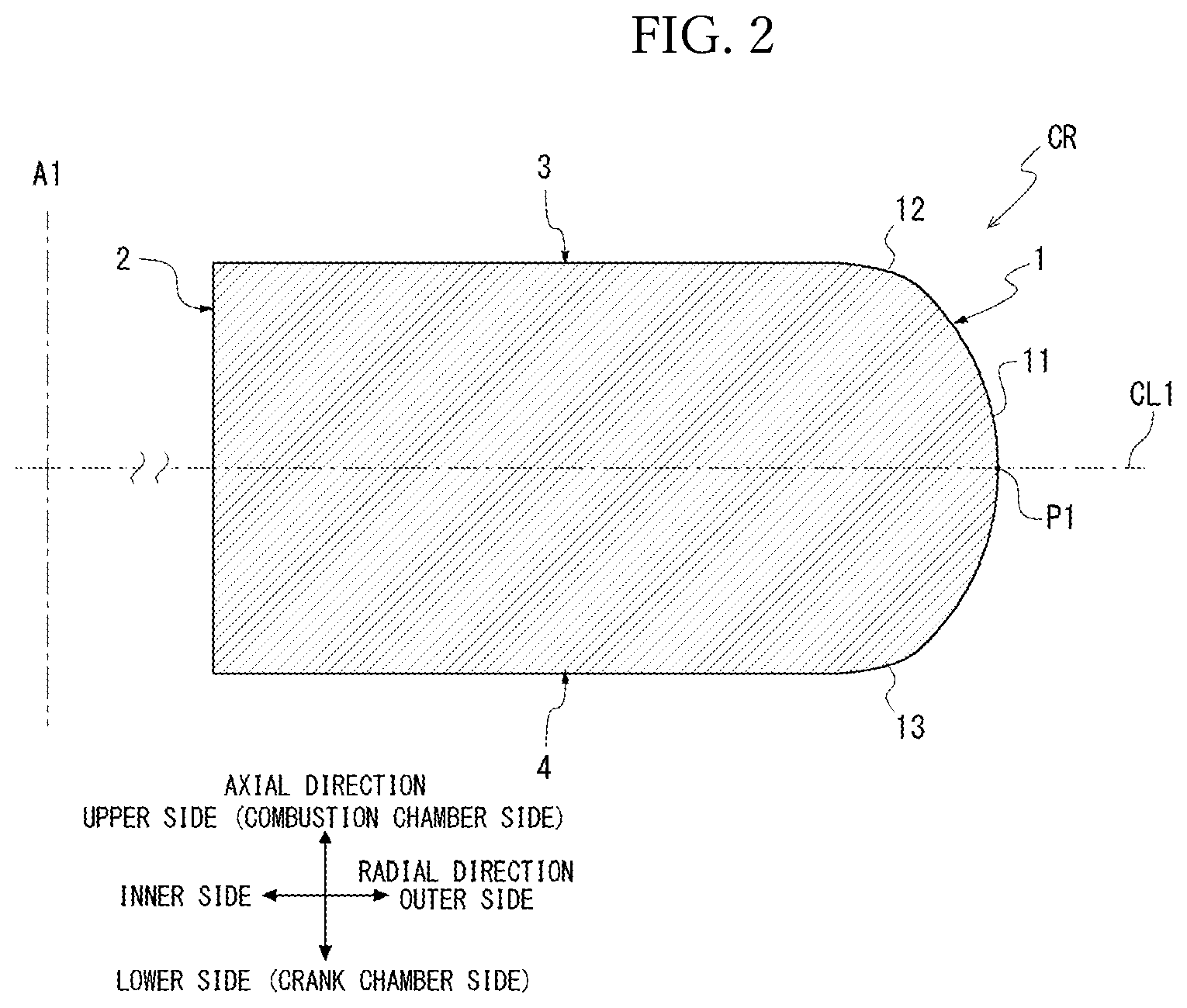 Patent US12092222 Figure 2 – Piston ring combination, and internal combustion engine