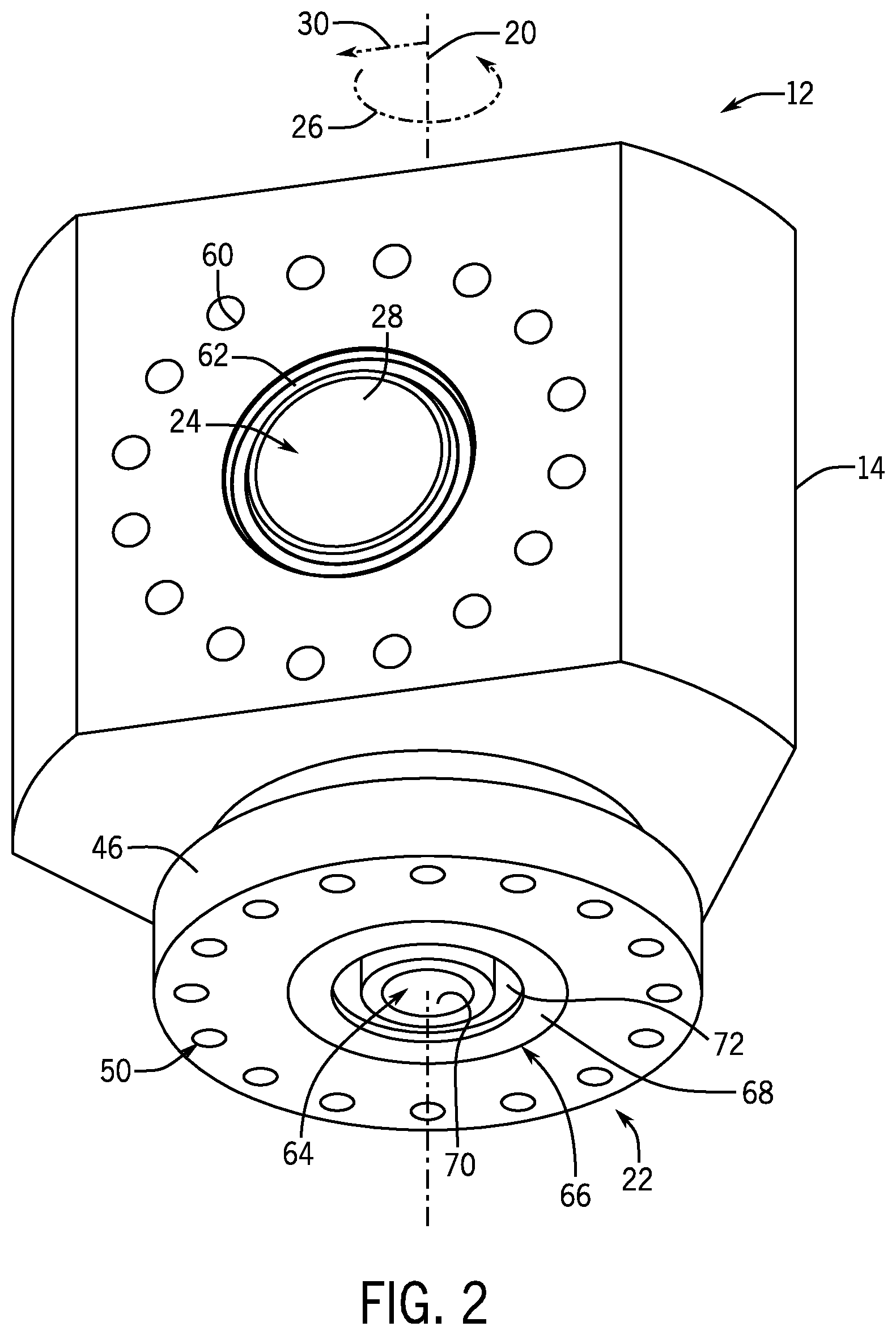 Patent US12092228 Figure 2 – Diverter valve assembly
