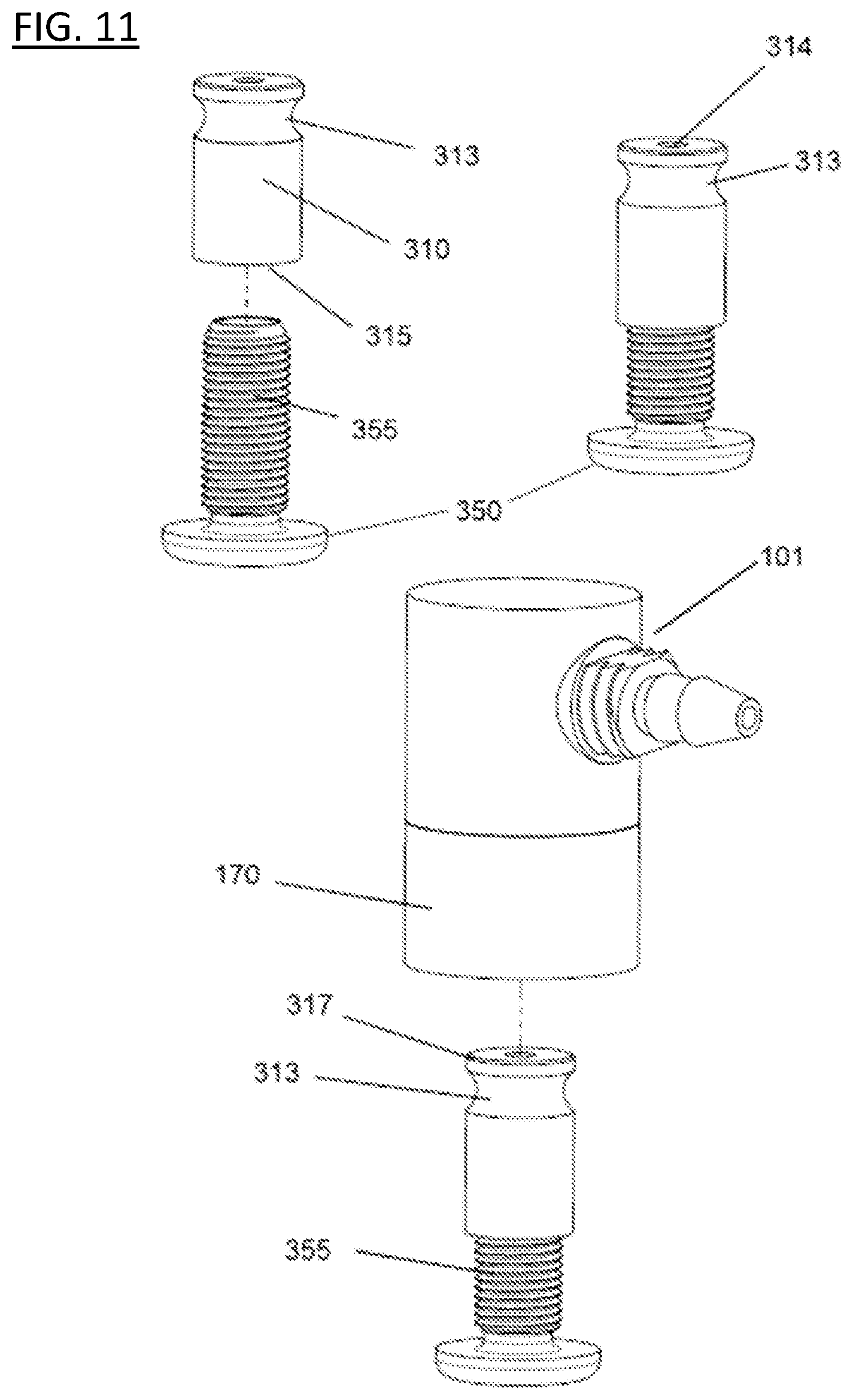 Patent US12092230 Figure 13 – Pump head for bicycle tire inner tube with pneumatic valve
