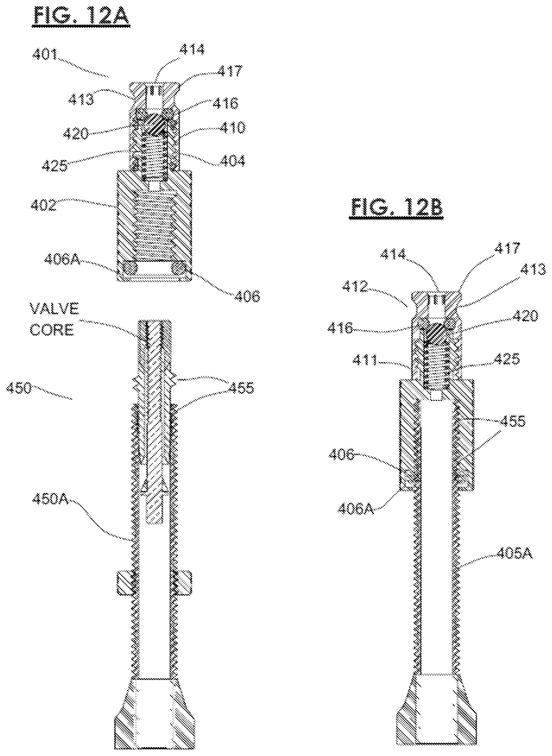 Patent US12092230 Figure 14 – Pump head for bicycle tire inner tube with pneumatic valve