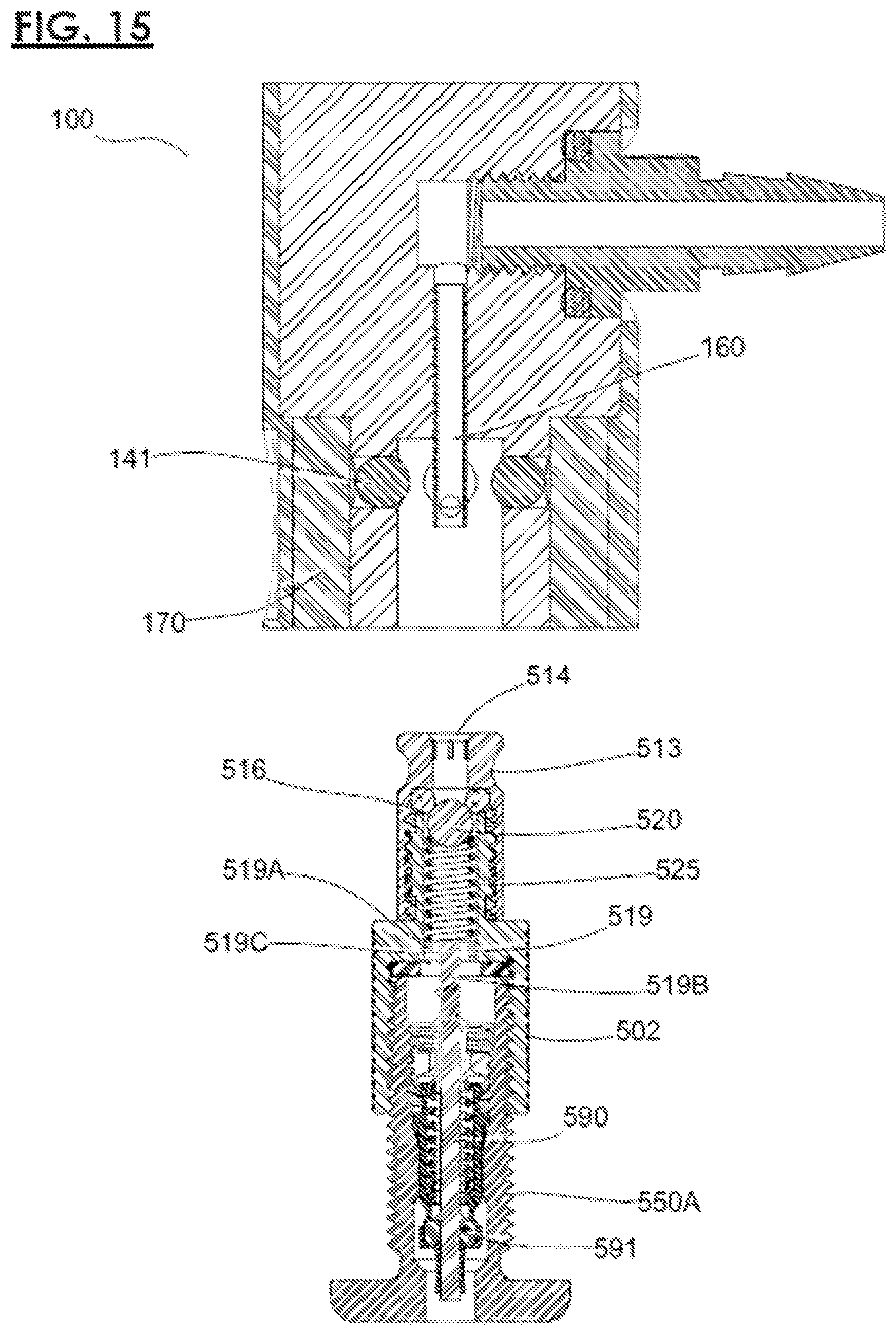 Patent US12092230 Figure 19 – Pump head for bicycle tire inner tube with pneumatic valve