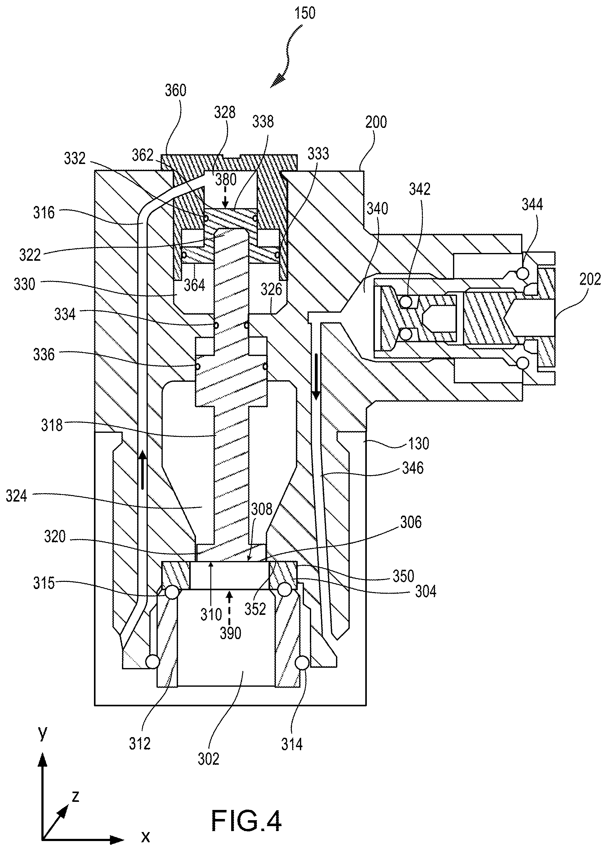 Patent US12092233 Figure 3 – Electrically operated pressure regulator with rupture disc isolation valve for inflation system