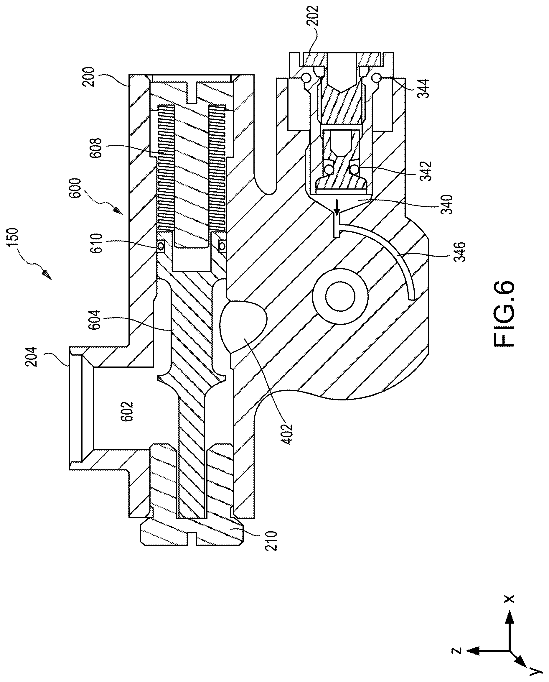 Patent US12092233 Figure 5 – Electrically operated pressure regulator with rupture disc isolation valve for inflation system