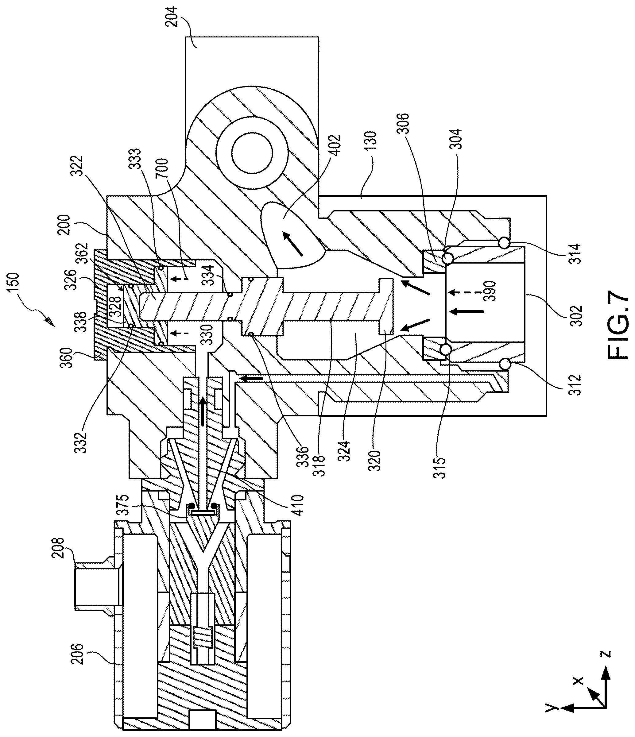 Patent US12092233 Figure 6 – Electrically operated pressure regulator with rupture disc isolation valve for inflation system