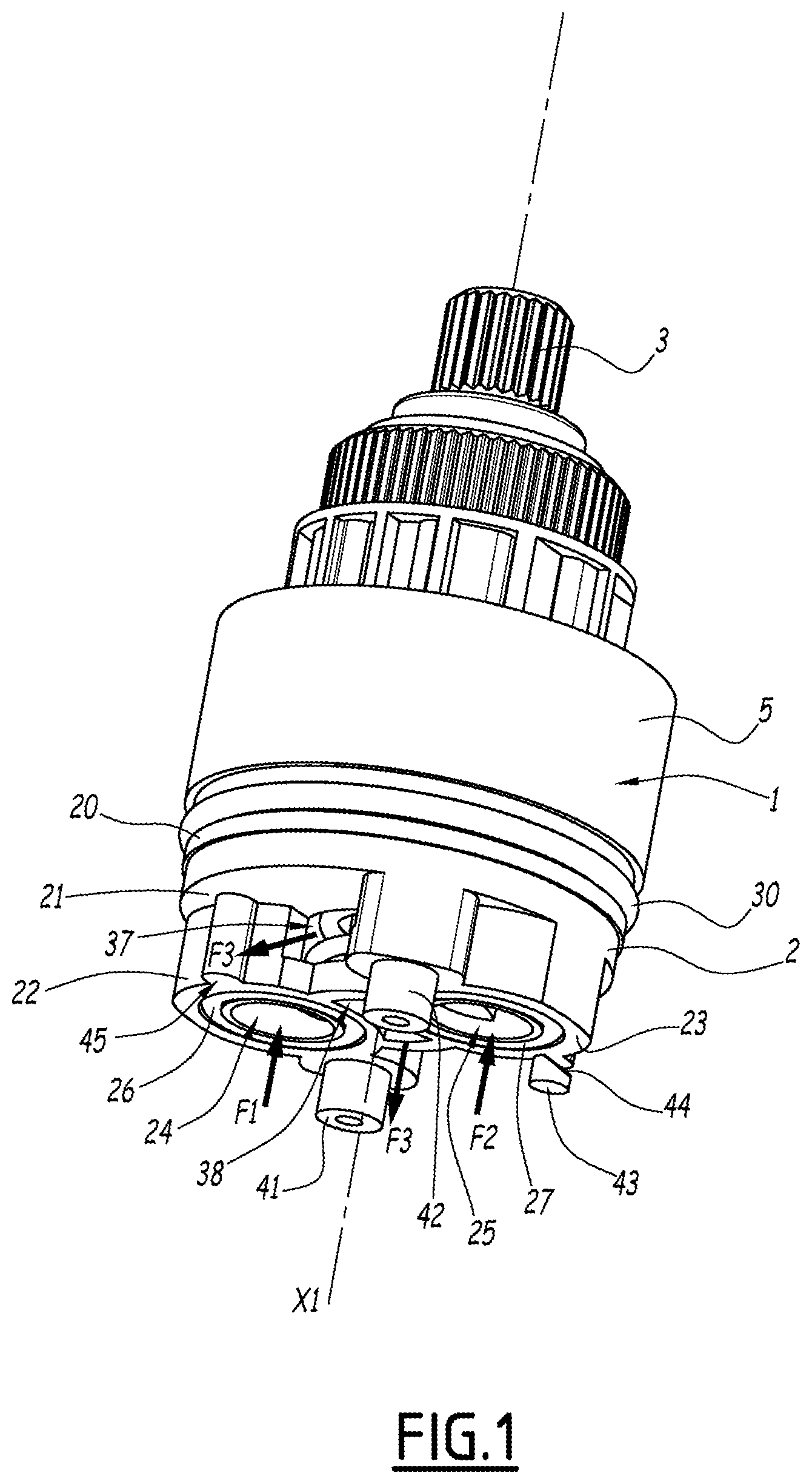 Patent US12092234 Figure 1 – Device for a valve system and use thereof