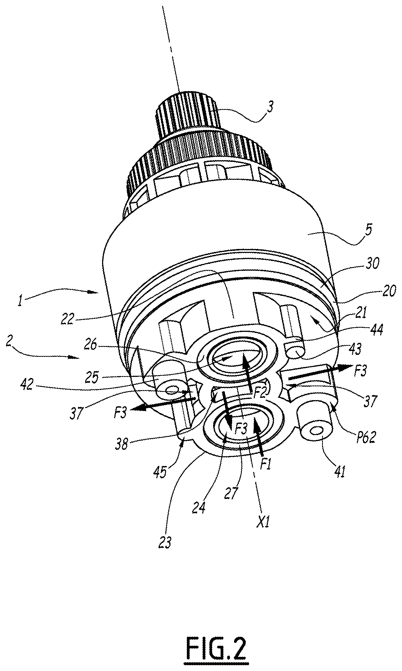 Patent US12092234 Figure 2 – Device for a valve system and use thereof