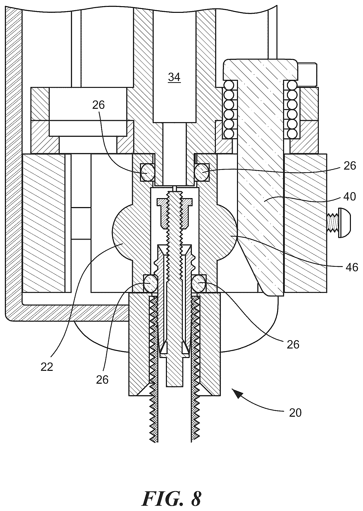 Patent US12092237 Figure 8 – Chuck for airpump