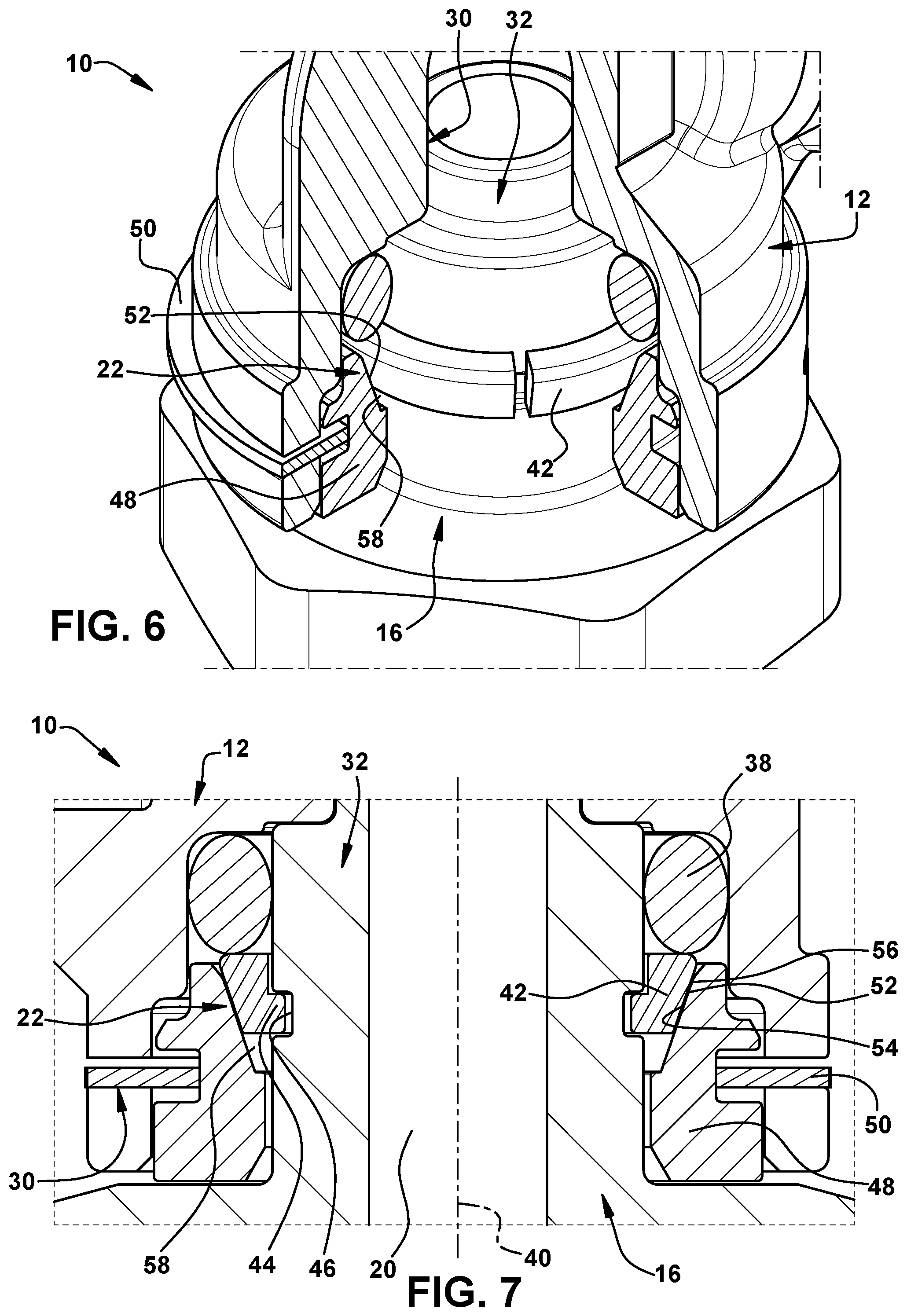 Patent US12092245 Figure 5 – Lockable swivel fitting assembly