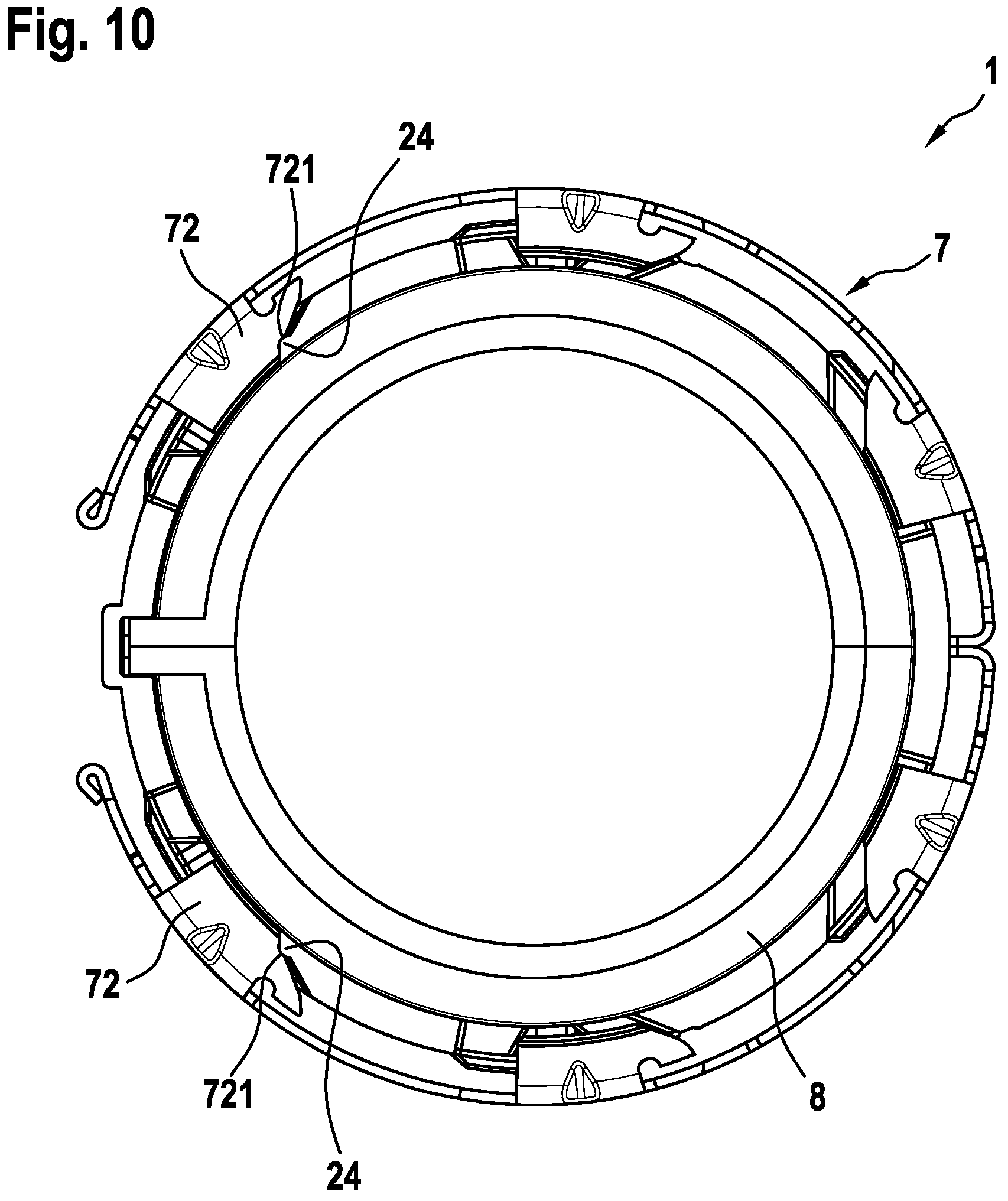 Patent US12092248 Figure 6 – Fluid line coupling