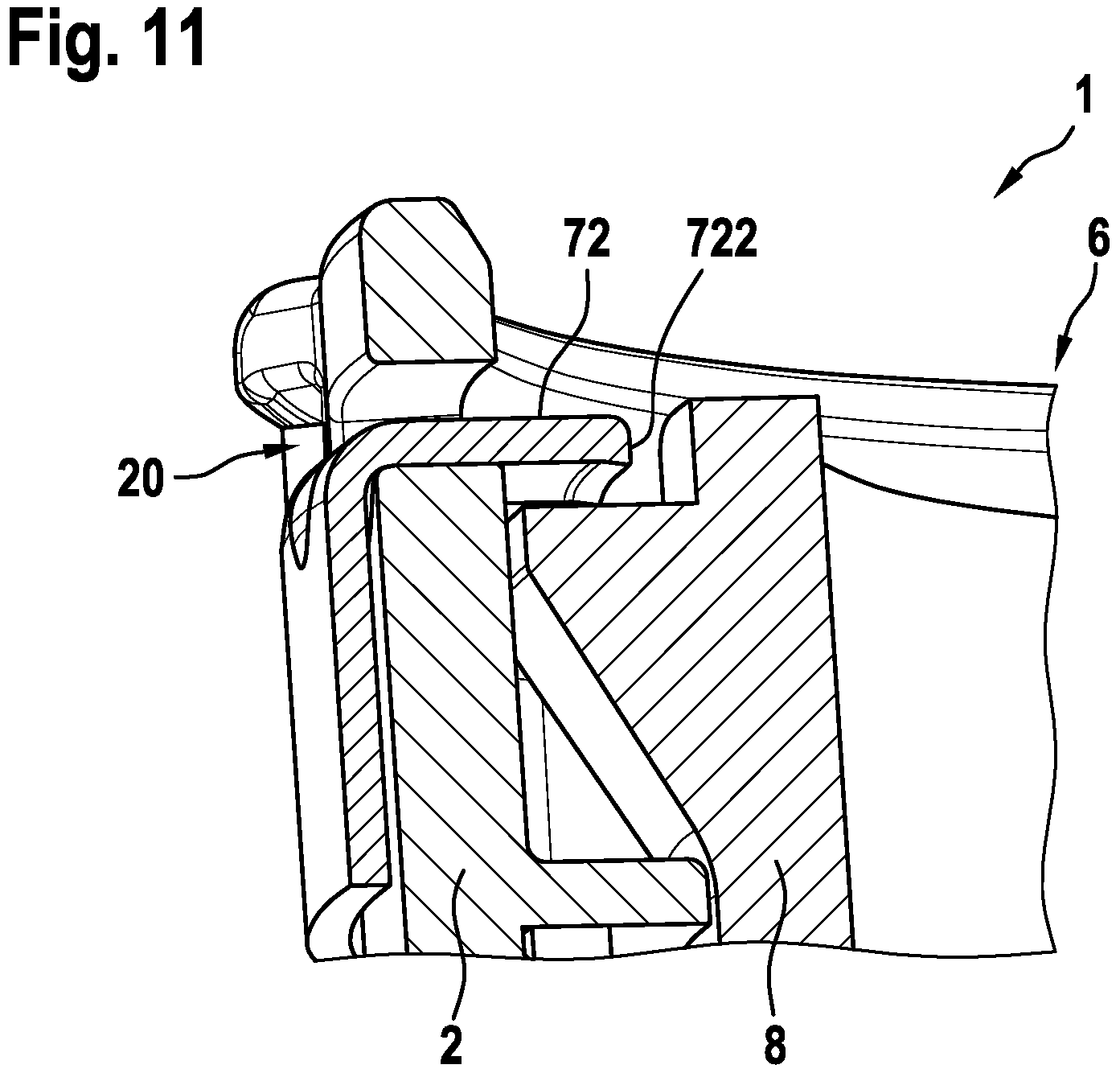 Patent US12092248 Figure 7 – Fluid line coupling