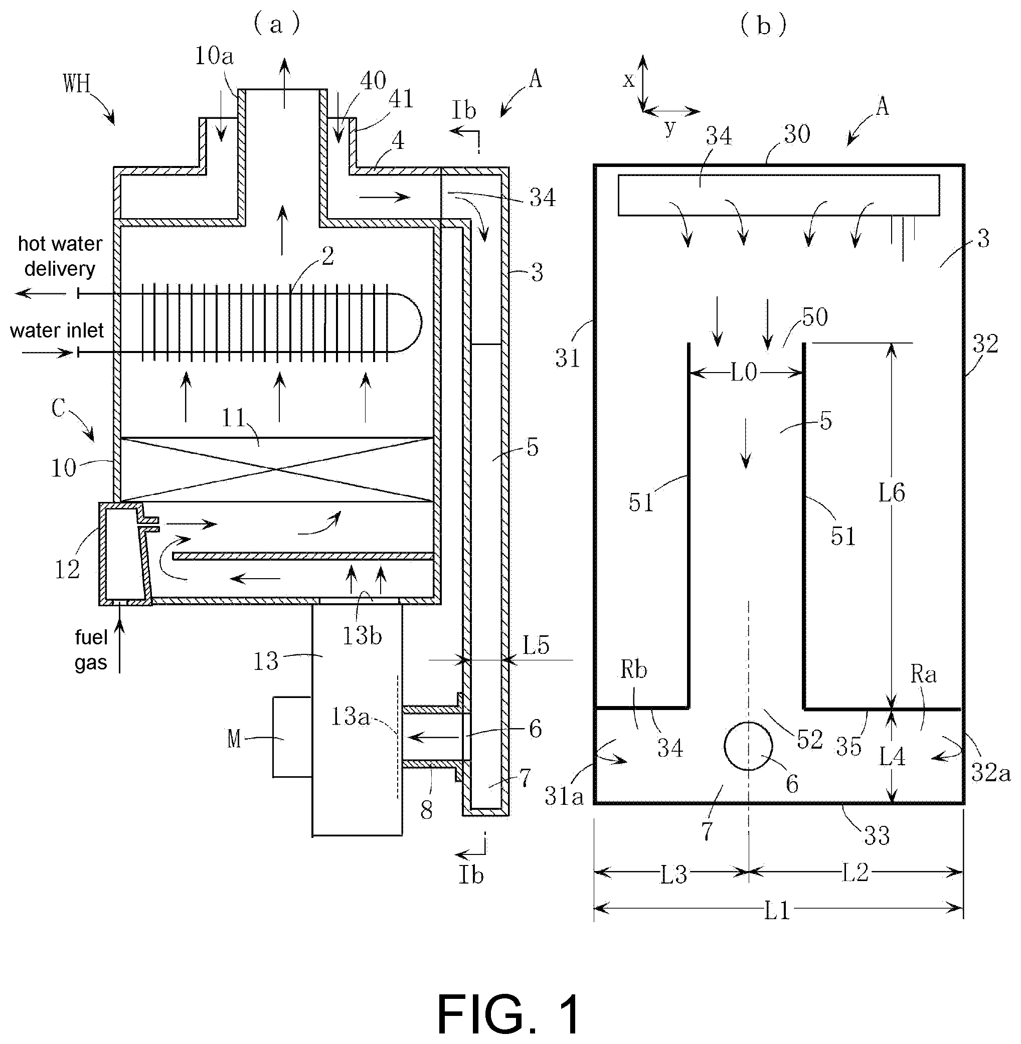 Patent US12092253 Figure 1 – Air supply duct for fan and combustion device including the same