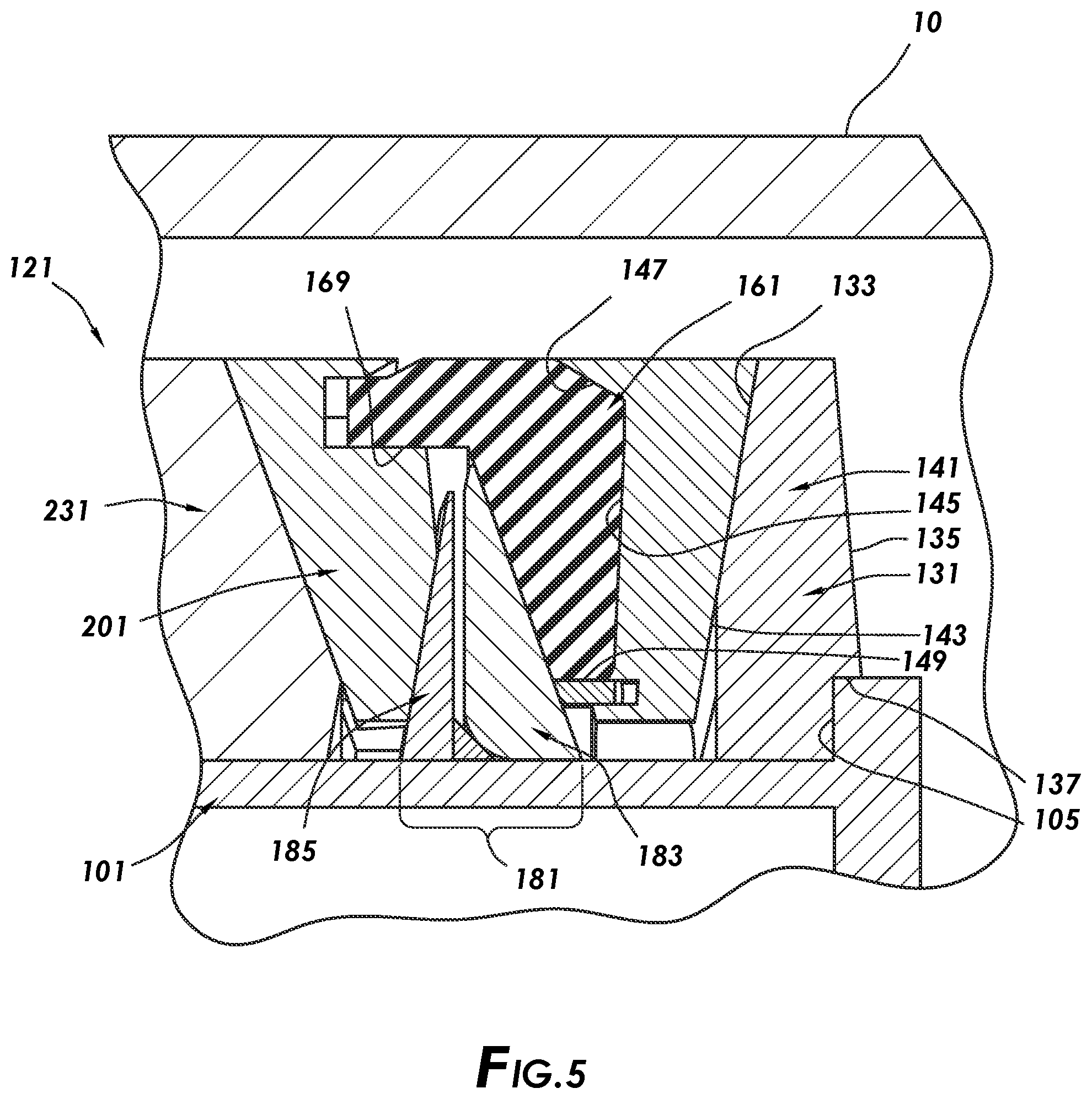 Patent US12092255 Figure 5 – Seal assembly for pipeline isolation tool and methods of use