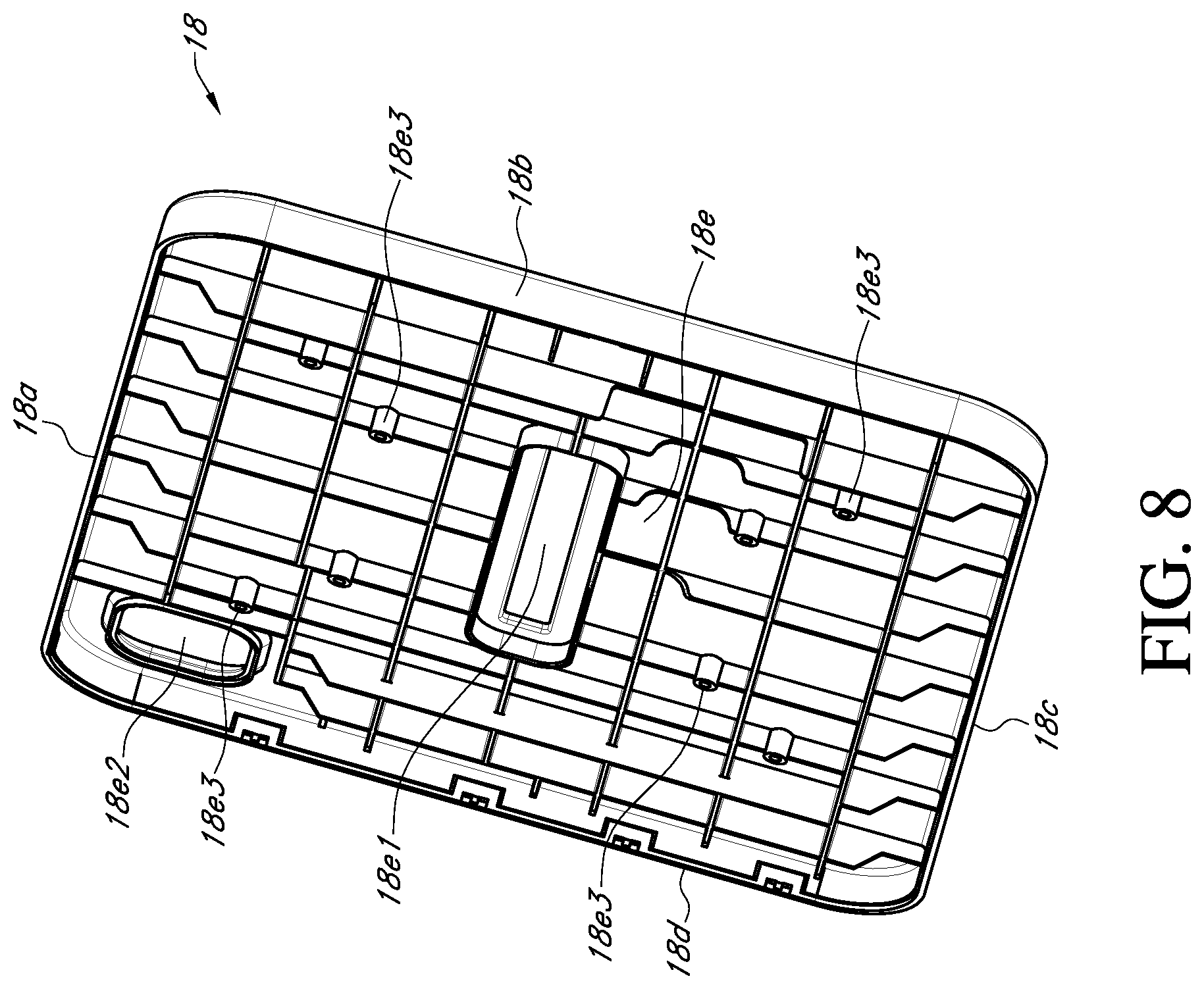 Patent US12092258 Figure 8 – Stand system for portable electronic device