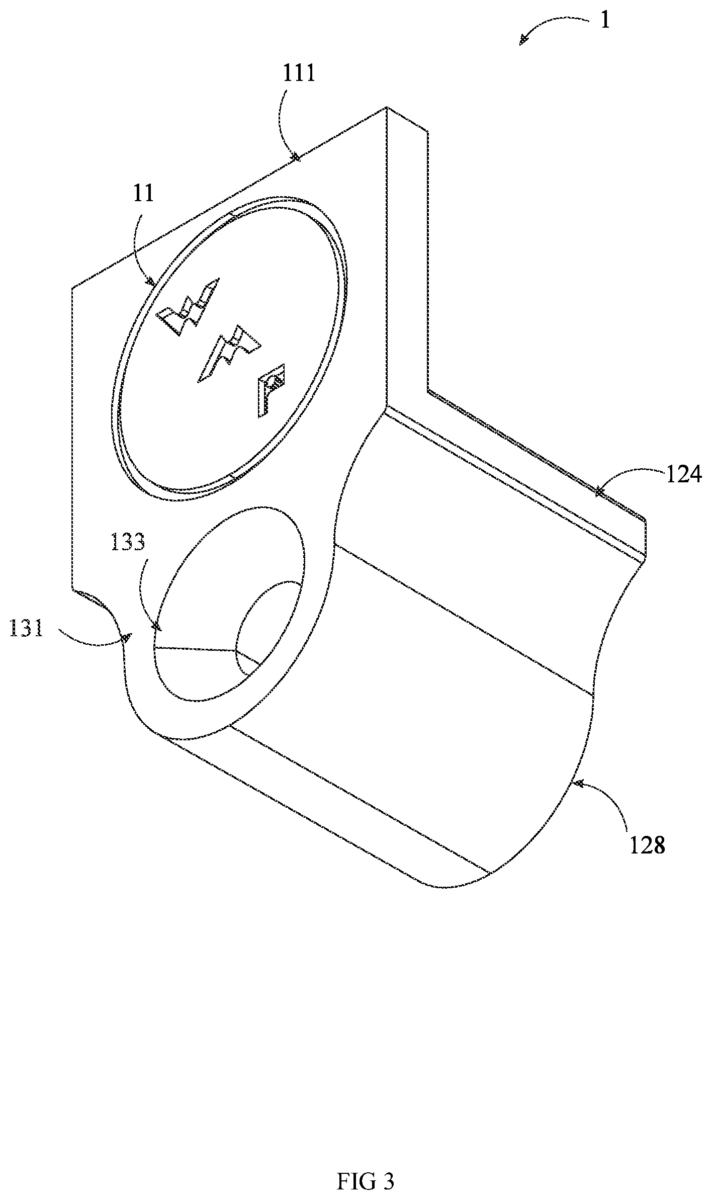 Patent US12092259 Figure 3 – Wall mount pro