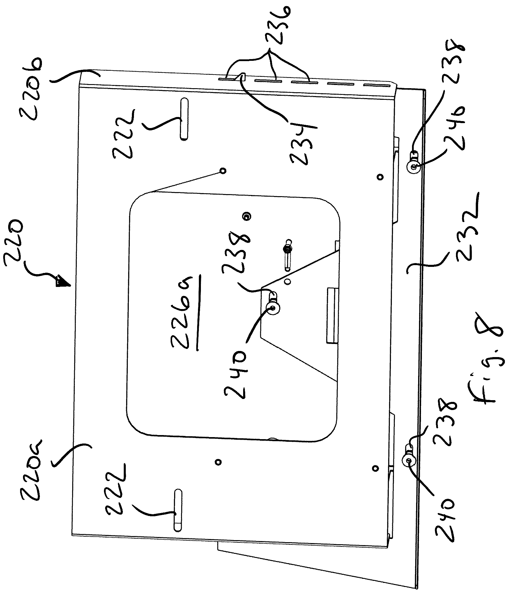 Patent US12092261 Figure 8 – Modular wall-mountable digital jukebox