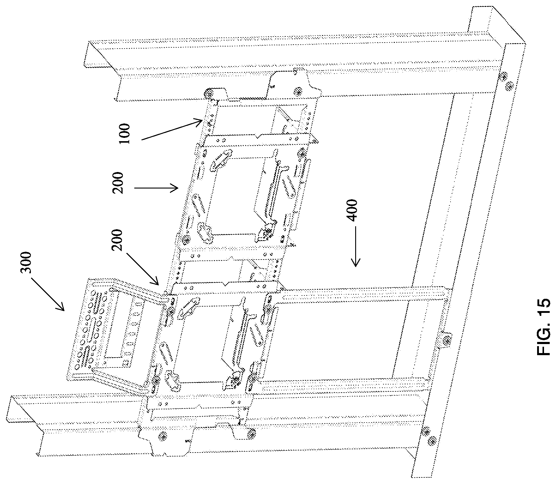 Patent US12092262 Figure 12 – Telescoping box support