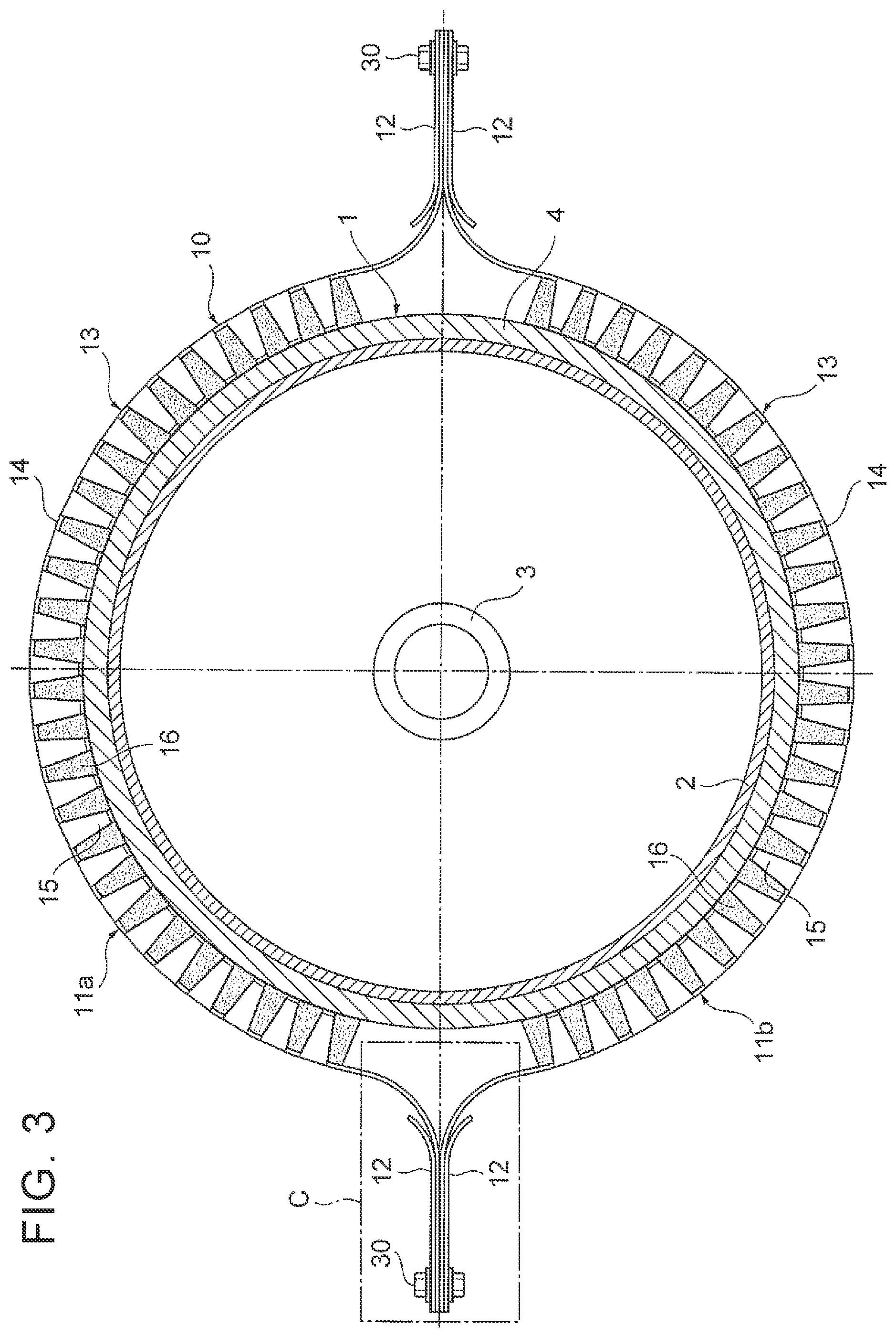 Patent US12092264 Figure 3 – Tank holding device