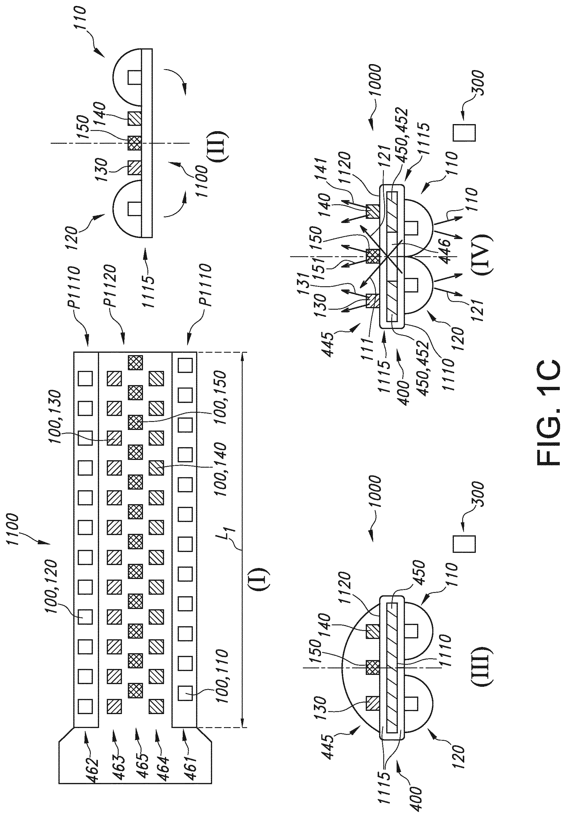 Patent US12092271 Figure 3 – Optical and thermal improvement of a two-sided multi-channel filament