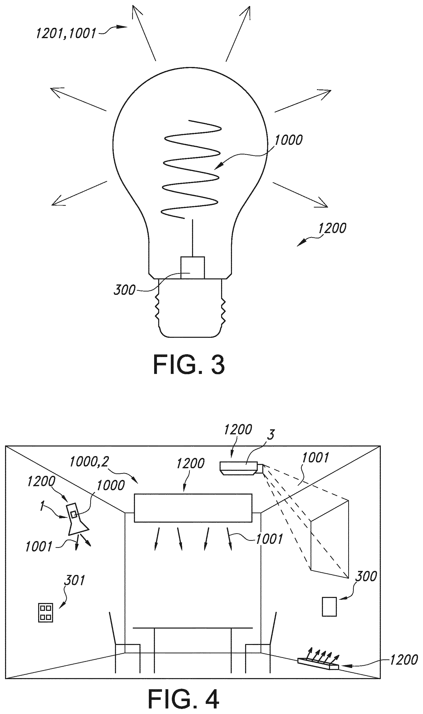 Patent US12092271 Figure 7 – Optical and thermal improvement of a two-sided multi-channel filament