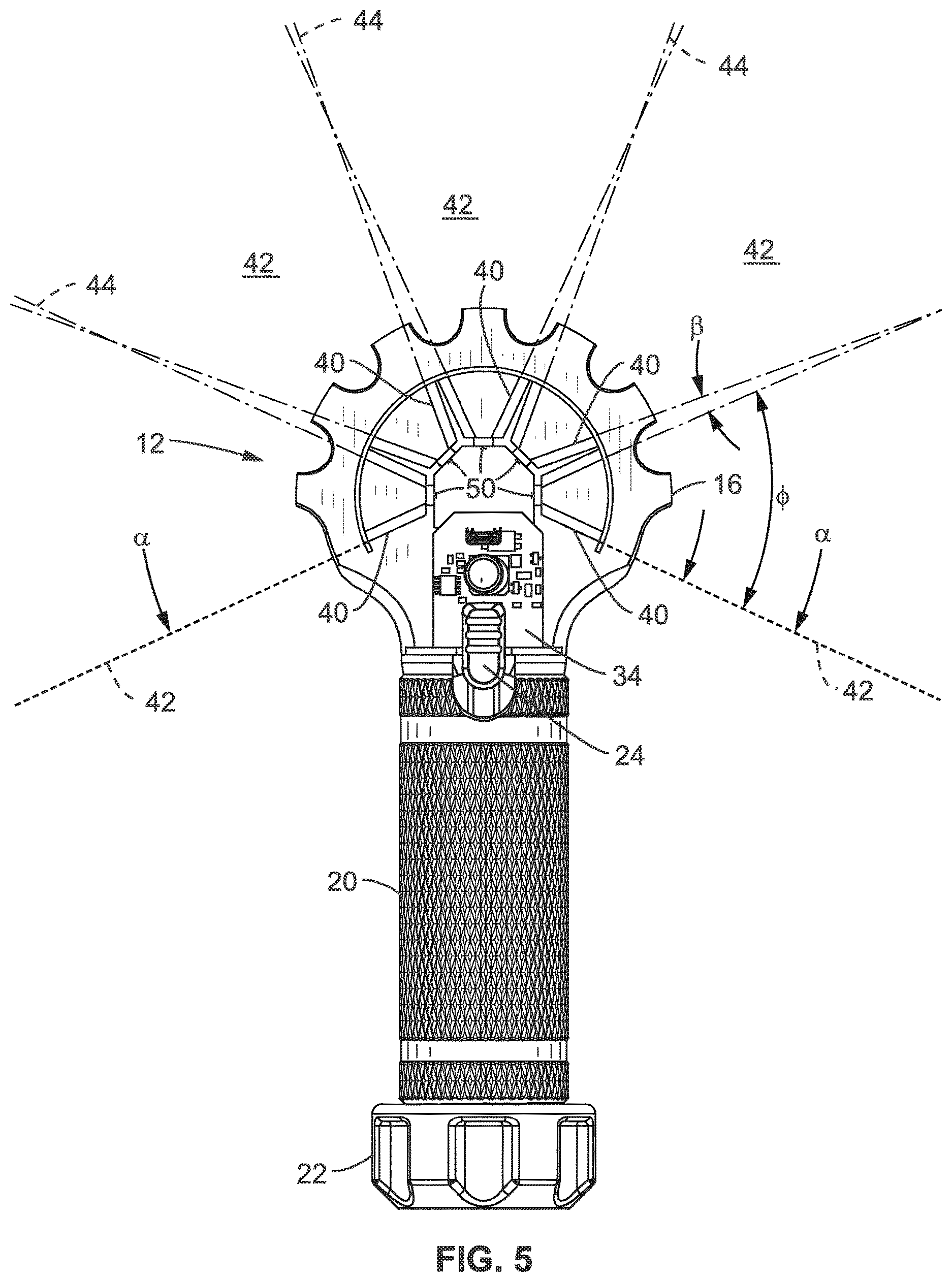 Patent US12092274 Figure 3 – Broad beam light