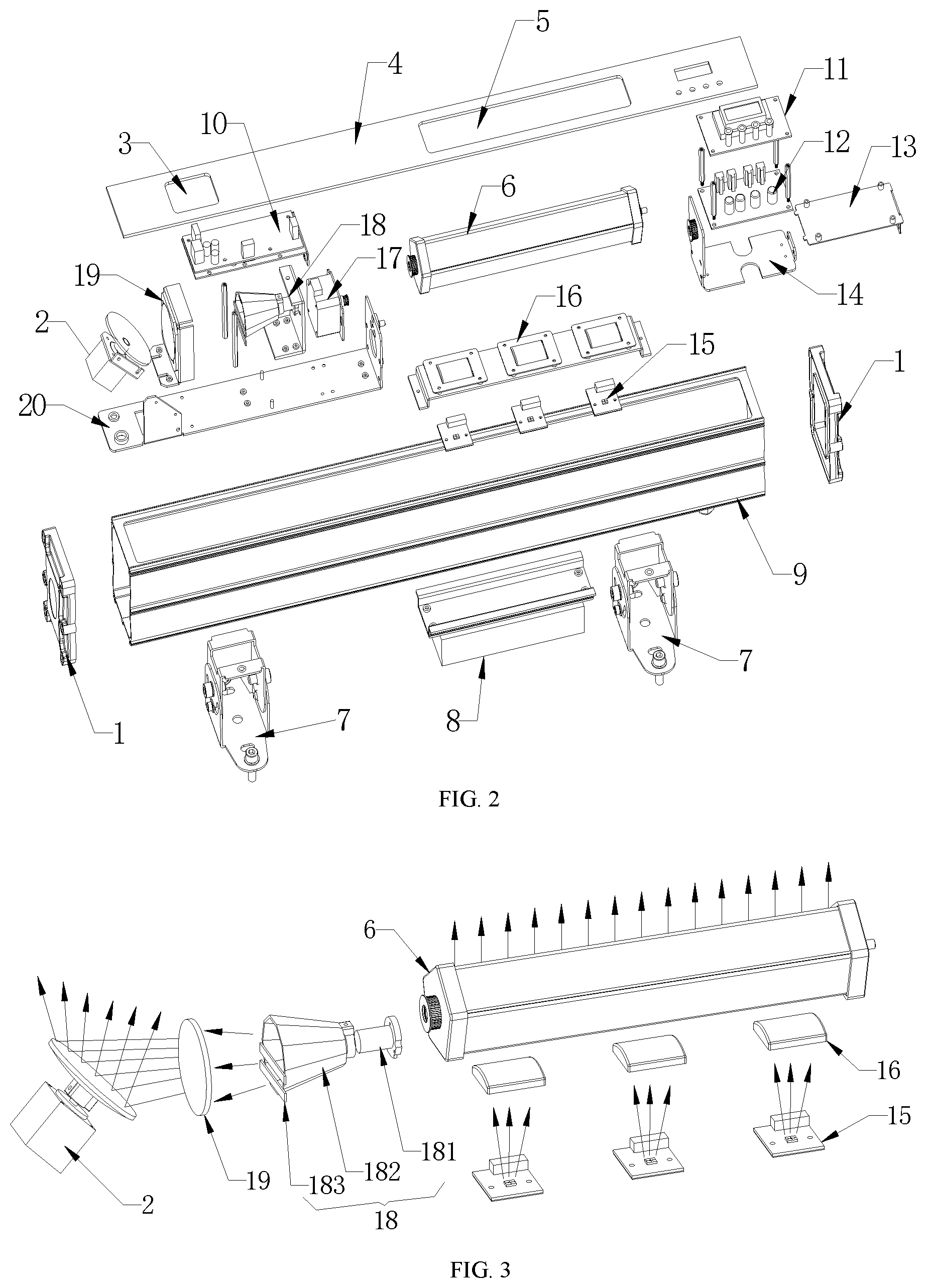 Patent US12092276 Figure 2 – Lamp having dynamic starry sky effect