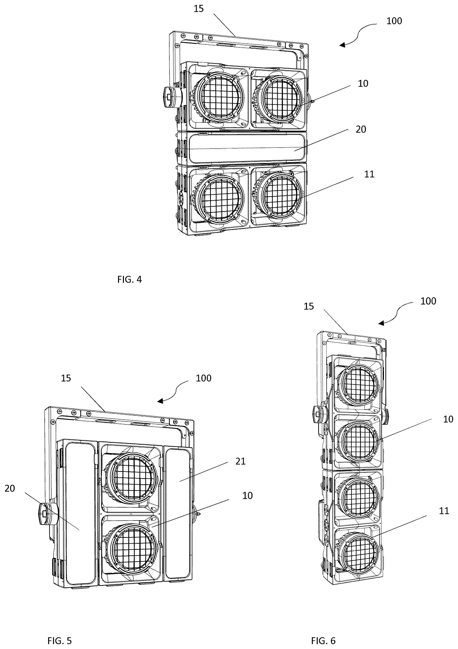 Patent US12092277 Figure 2 – Set of lighting components with a connection system and lighting device for the set
