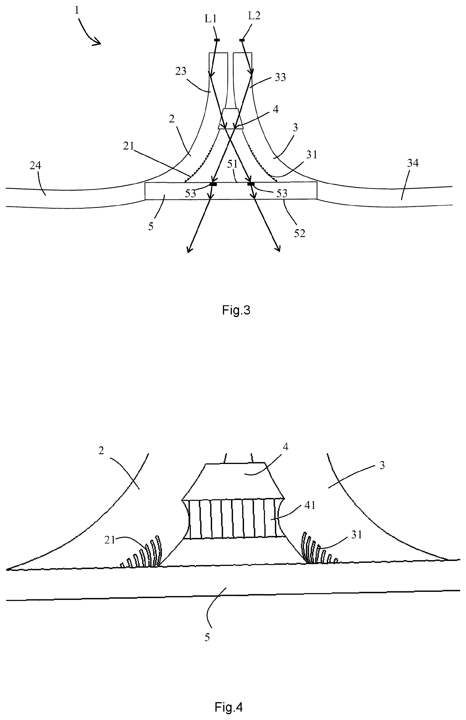 Patent US12092279 Figure 2 – Light-emitting assembly, vehicle lamp and vehicle