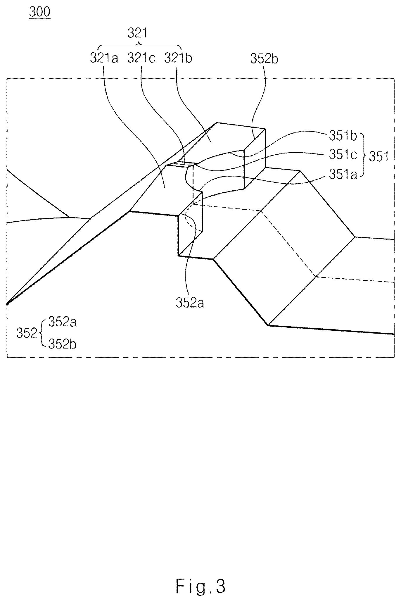 Patent US12092280 Figure 3 – Lamp for vehicle and vehicle including the same