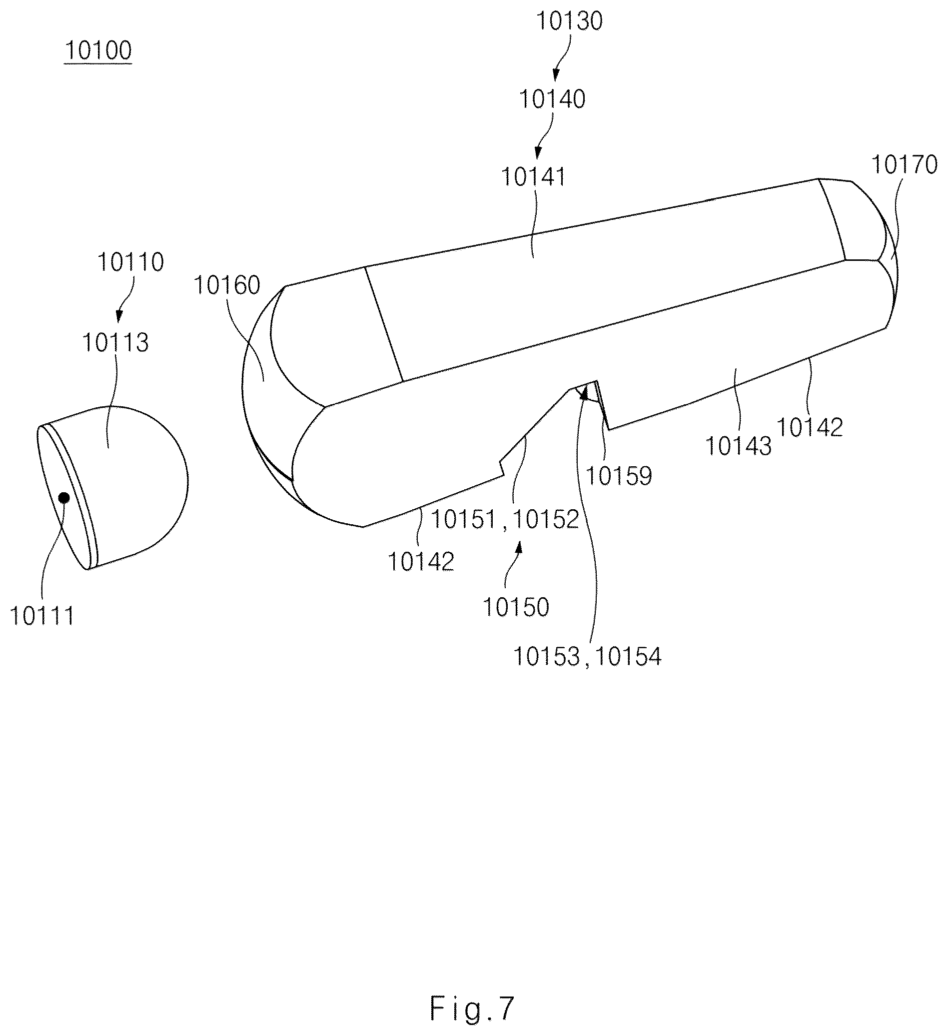 Patent US12092280 Figure 7 – Lamp for vehicle and vehicle including the same