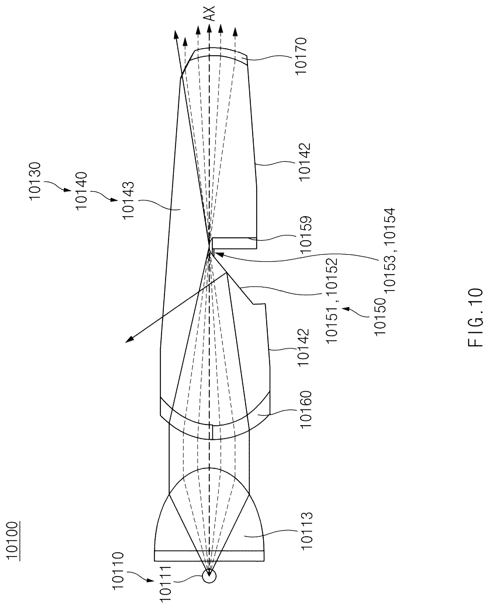 Patent US12092280 Figure 10 – Lamp for vehicle and vehicle including the same