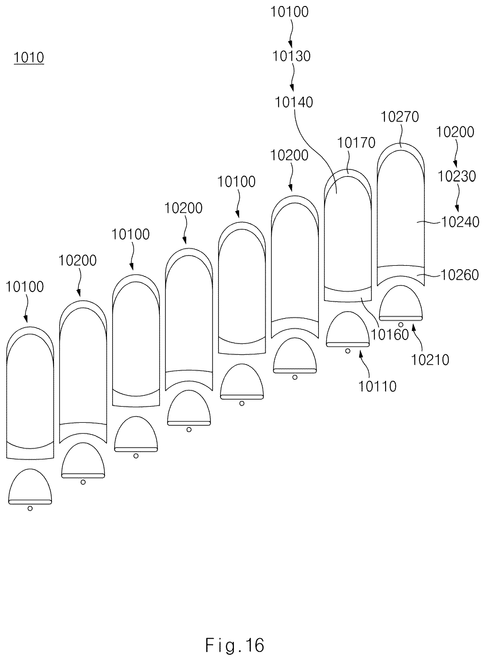 Patent US12092280 Figure 16 – Lamp for vehicle and vehicle including the same