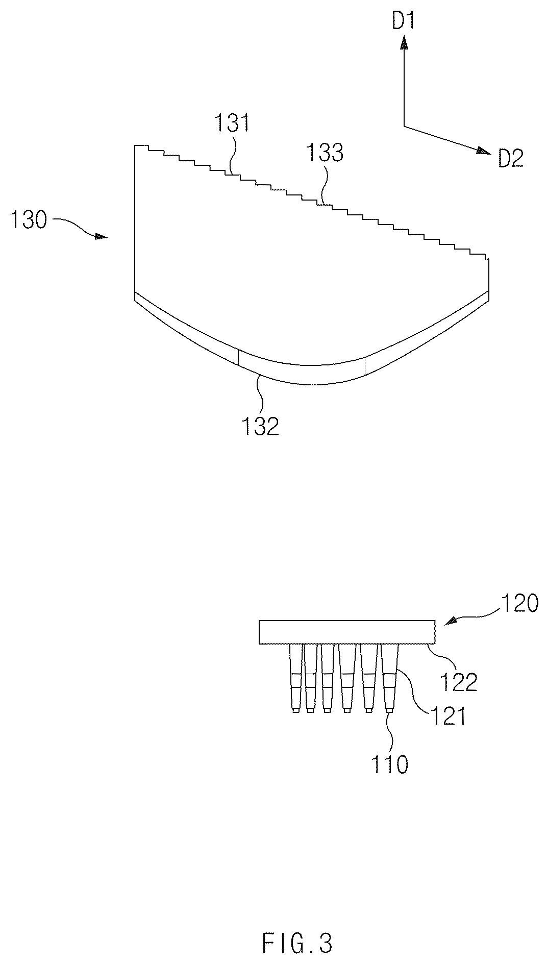 Patent US12092282 Figure 3 – Lamp for vehicle, and lamp assembly for vehicle including the same