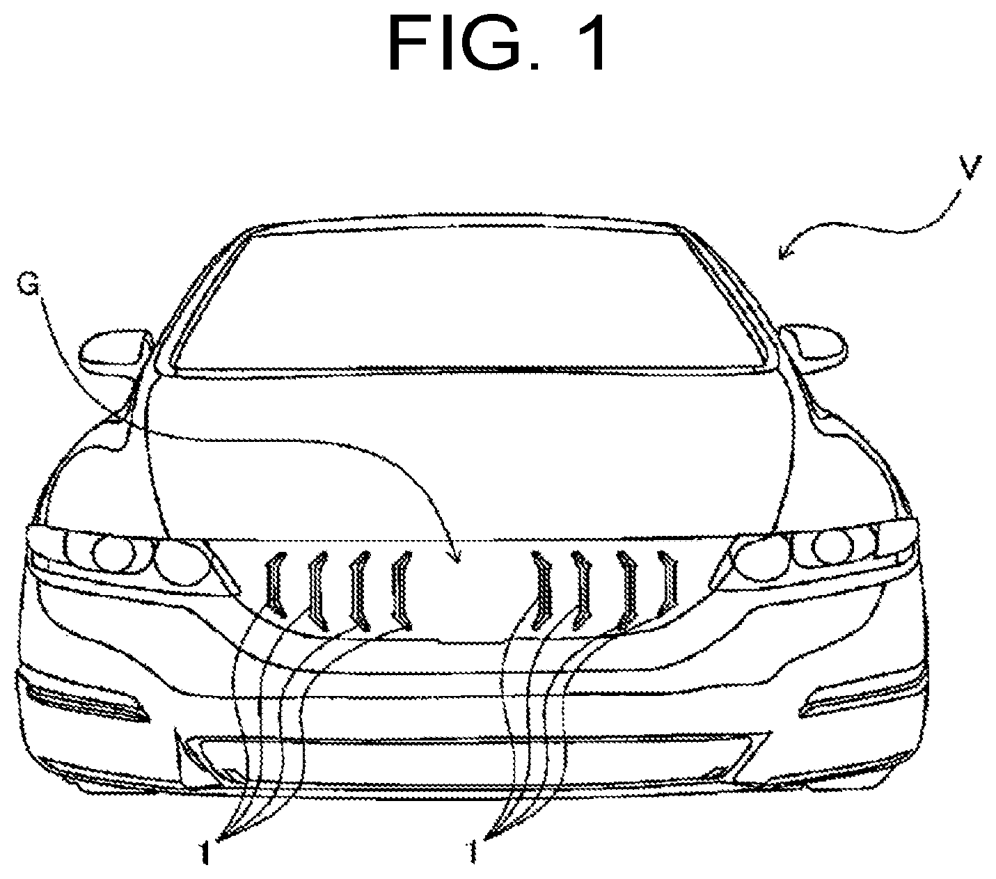 Patent US12092286 Figure 1 – Vehicle lamp