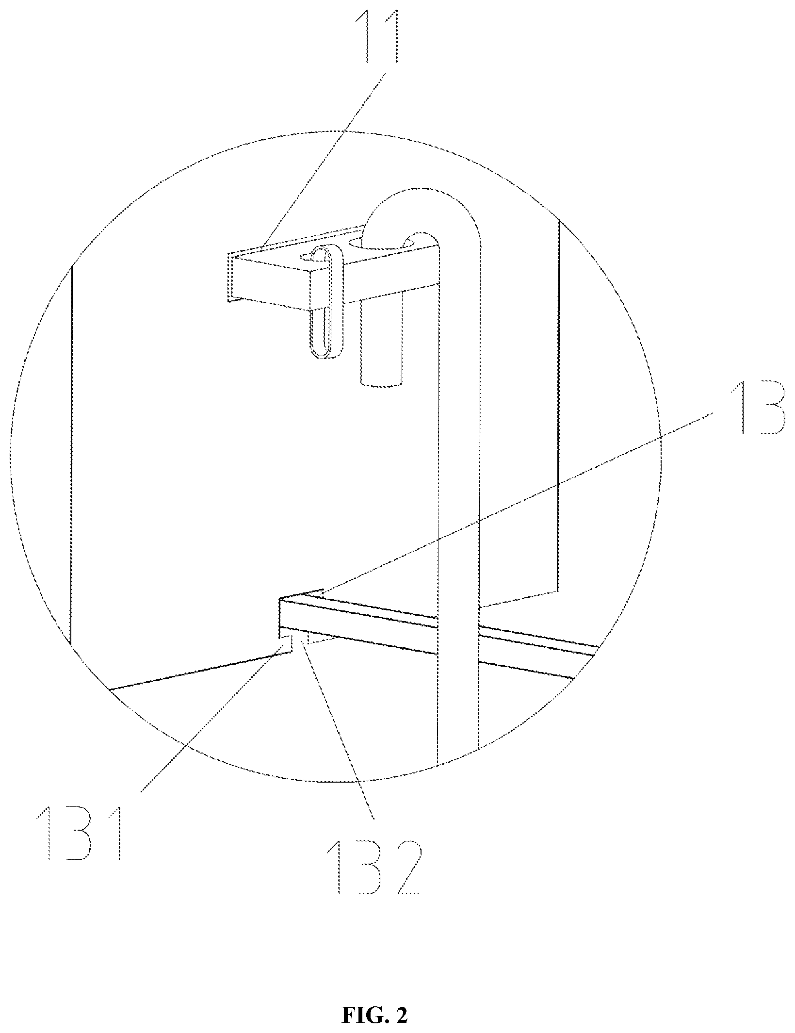 Patent US12092287 Figure 2 – Decorative floor down lamp