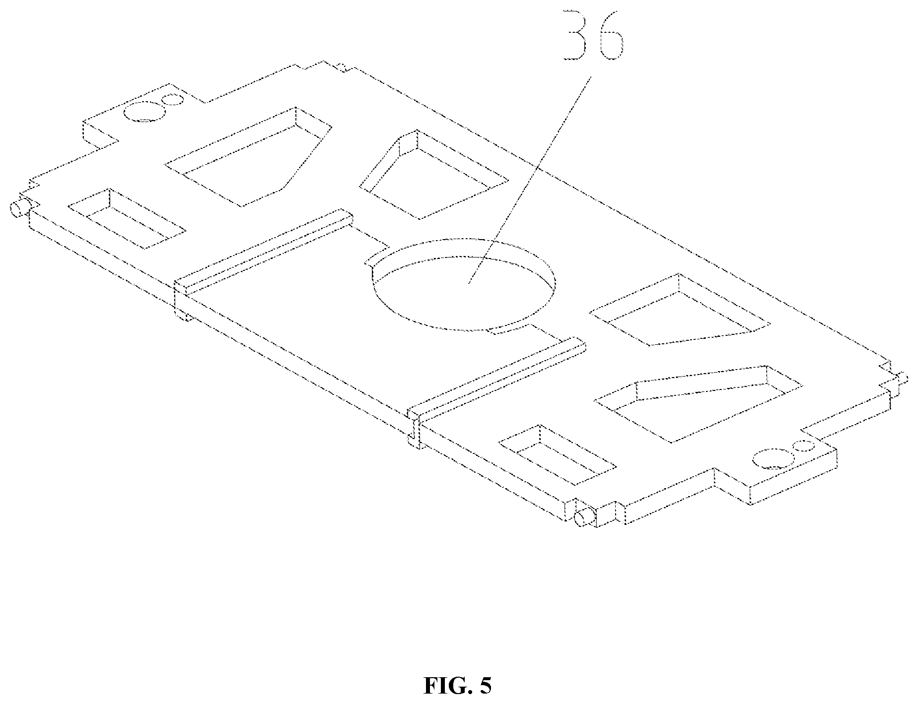 Patent US12092287 Figure 5 – Decorative floor down lamp