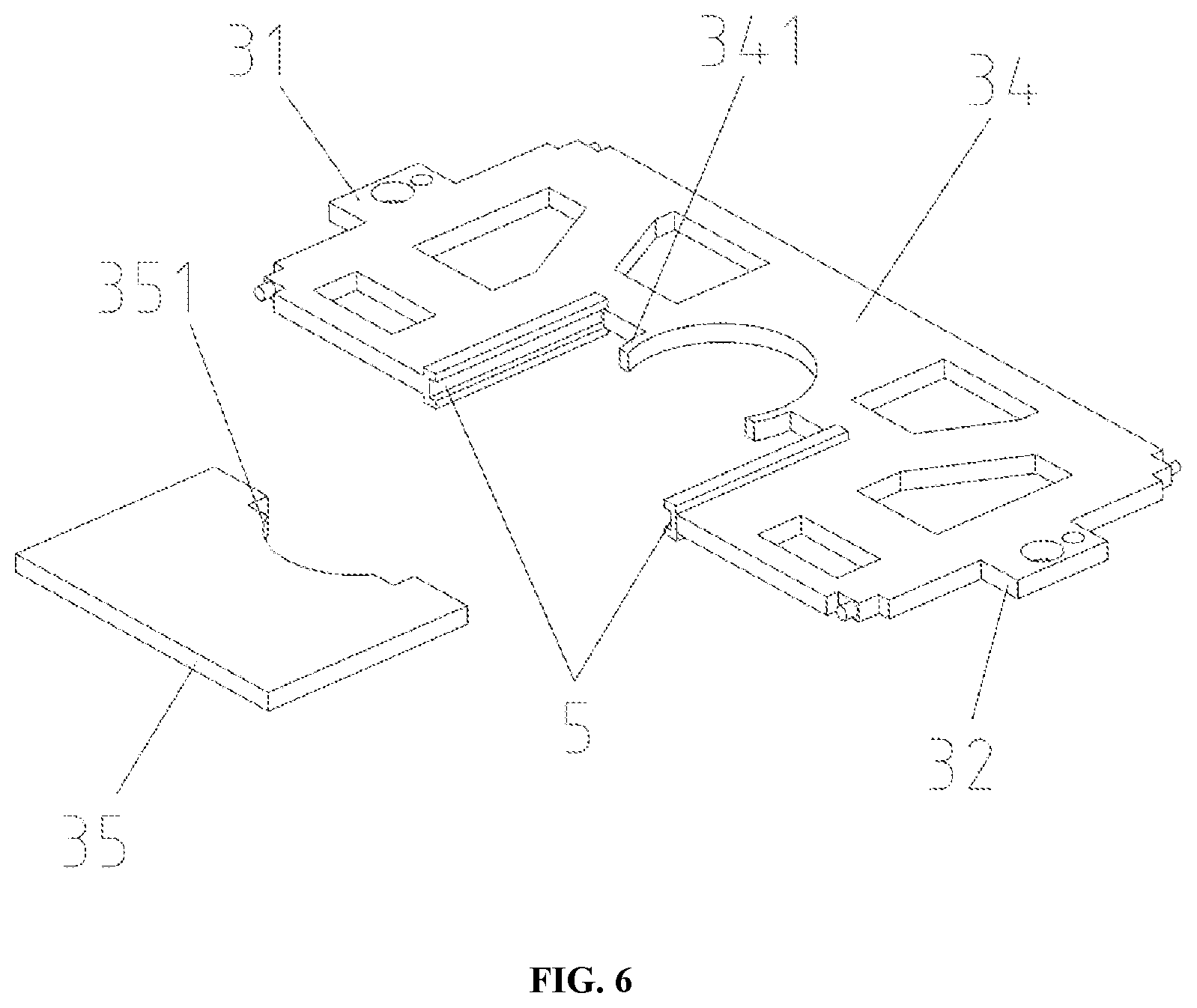 Patent US12092287 Figure 6 – Decorative floor down lamp