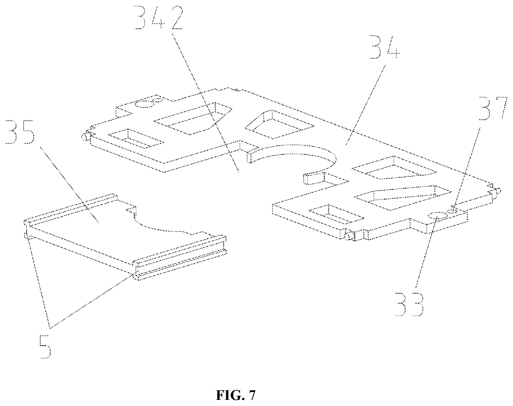 Patent US12092287 Figure 7 – Decorative floor down lamp