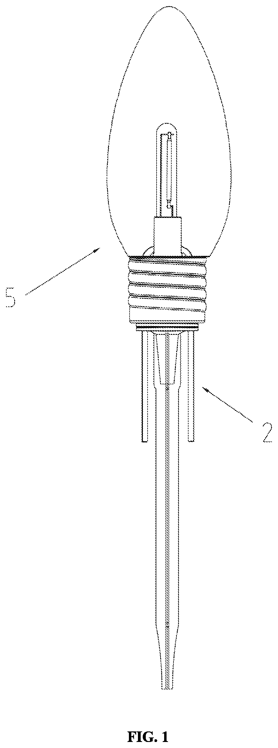 Patent US12092288 Figure 1 – Floor lamp device with improved structure