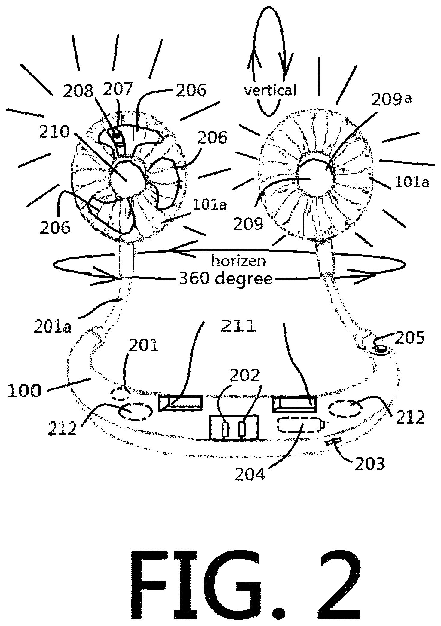 Patent US12092289 Figure 2 – LED light has built-in air related part(s)