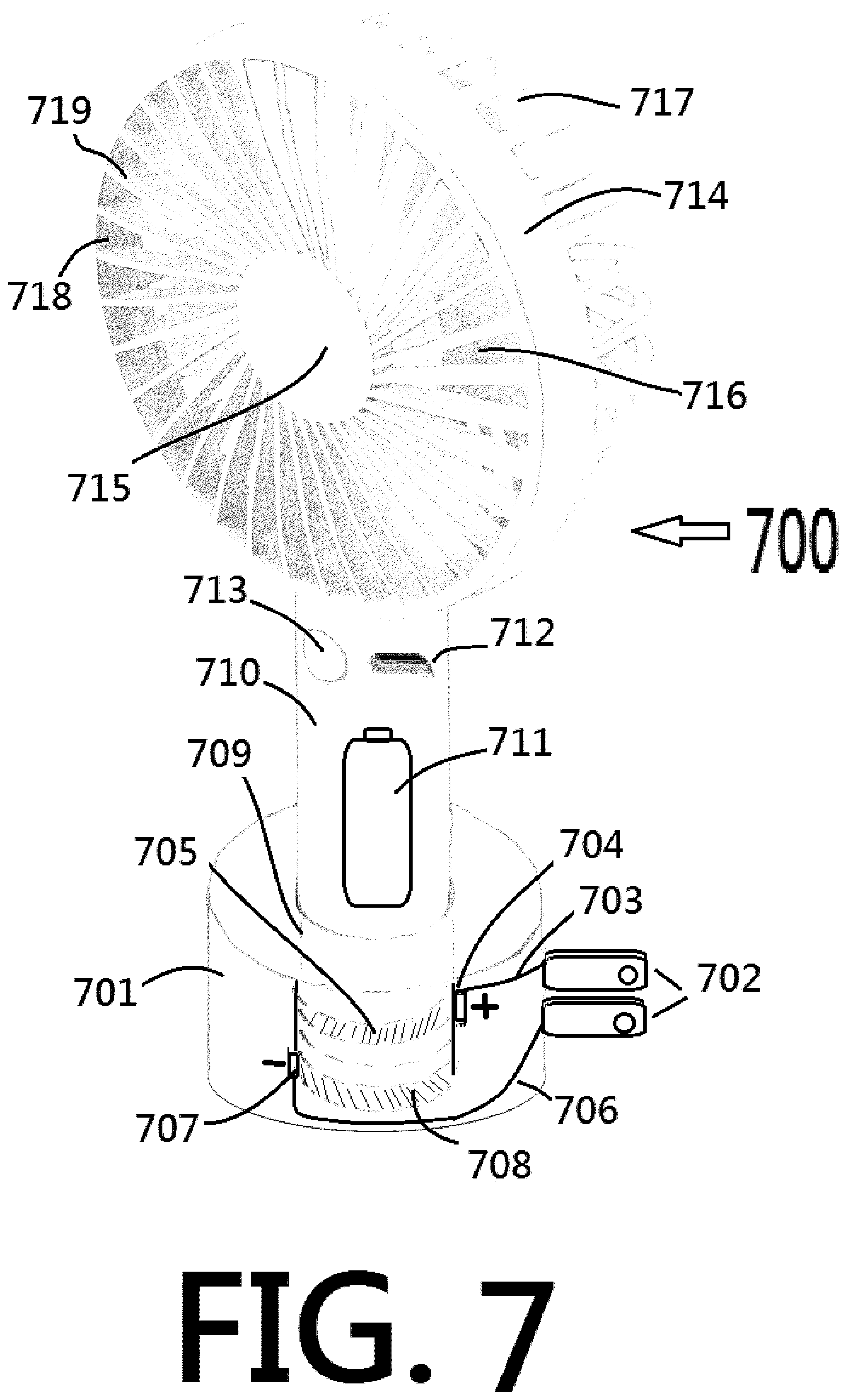 Patent US12092289 Figure 7 – LED light has built-in air related part(s)