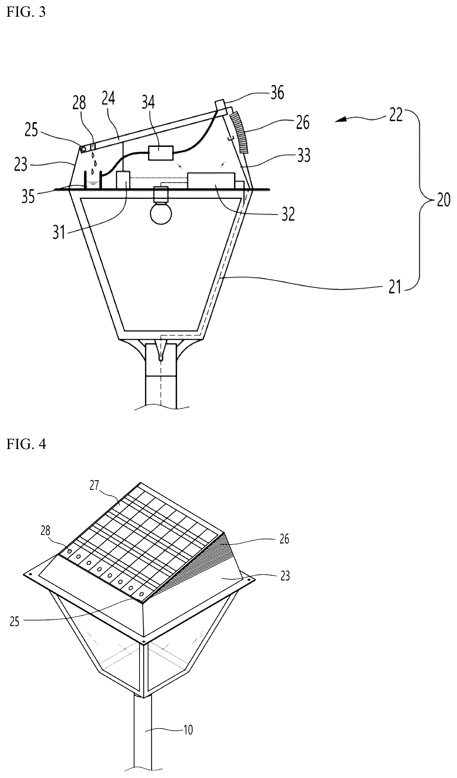 Patent US12092291 Figure 3 – Streetlight with functions of sunlight generation and station for drones