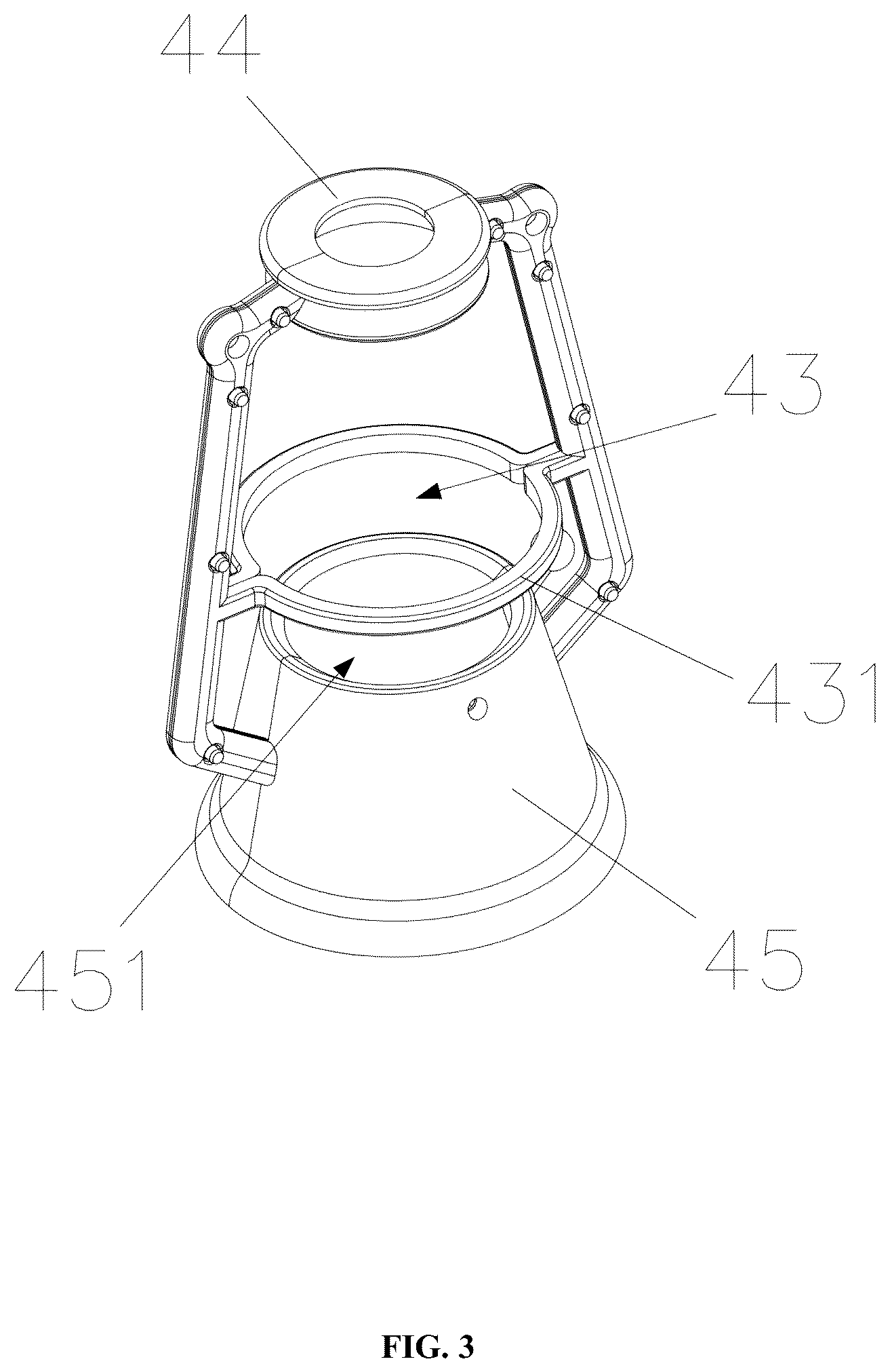 Patent US12092293 Figure 3 – Outdoor decorative lamp