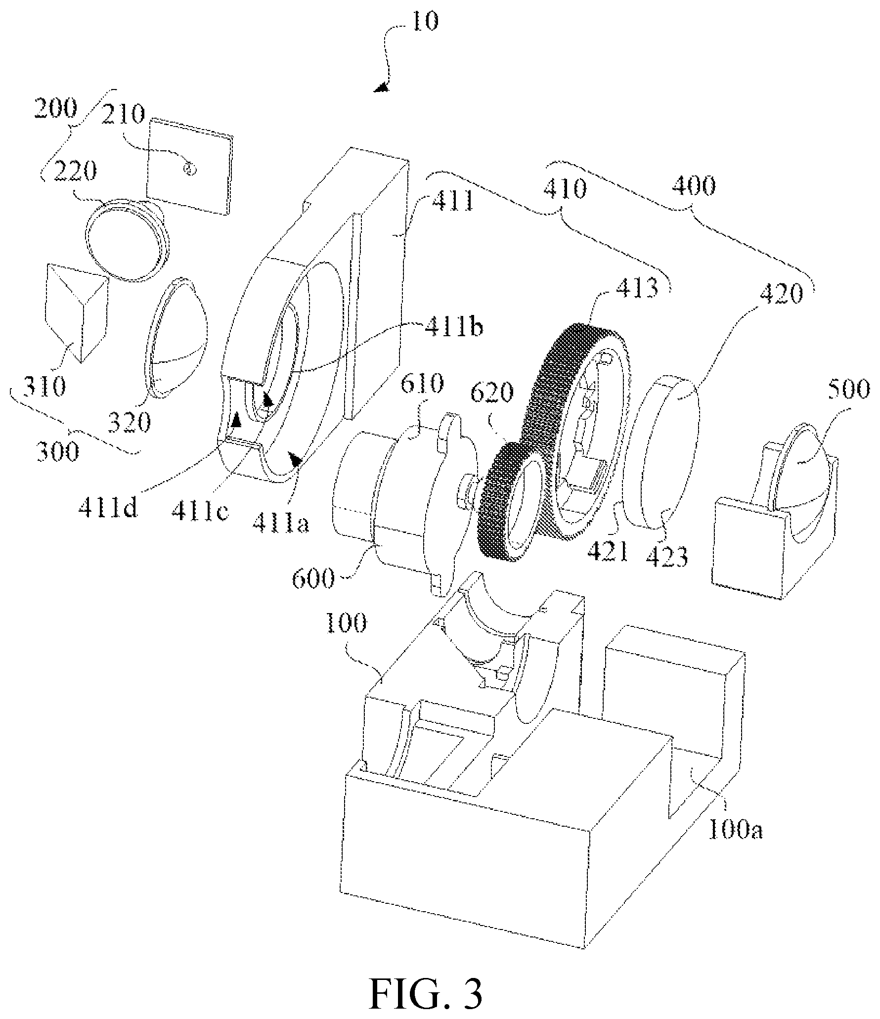 Patent US12092294 Figure 3 – Projection lamp