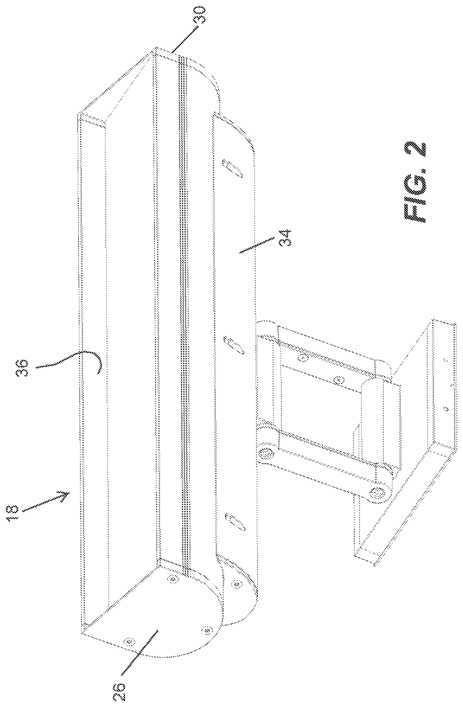 Patent US12092295 Figure 2 – Light fixture connection system and optic holder